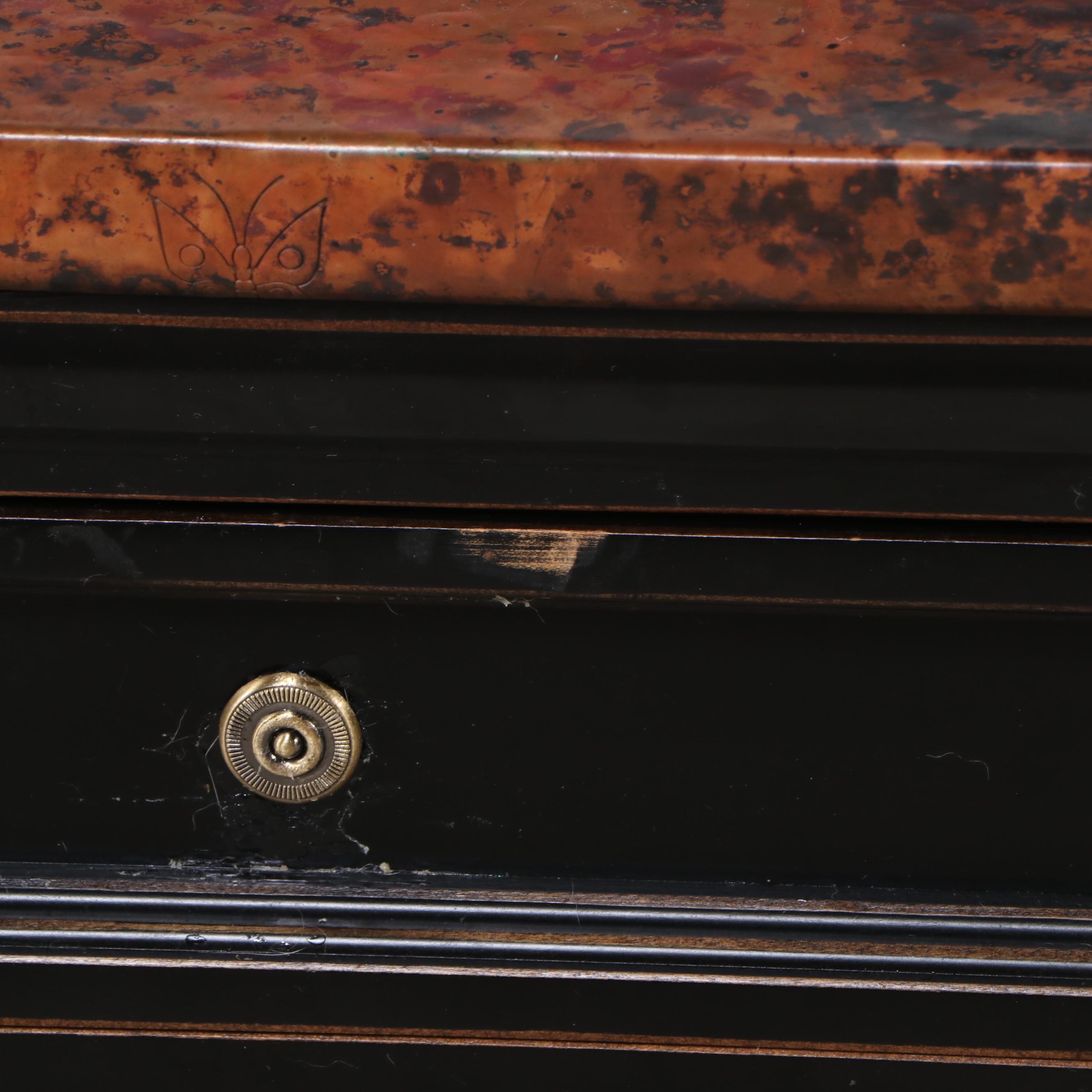 Cobrizo Hammered Copper Side Table by Arhaus Furniture