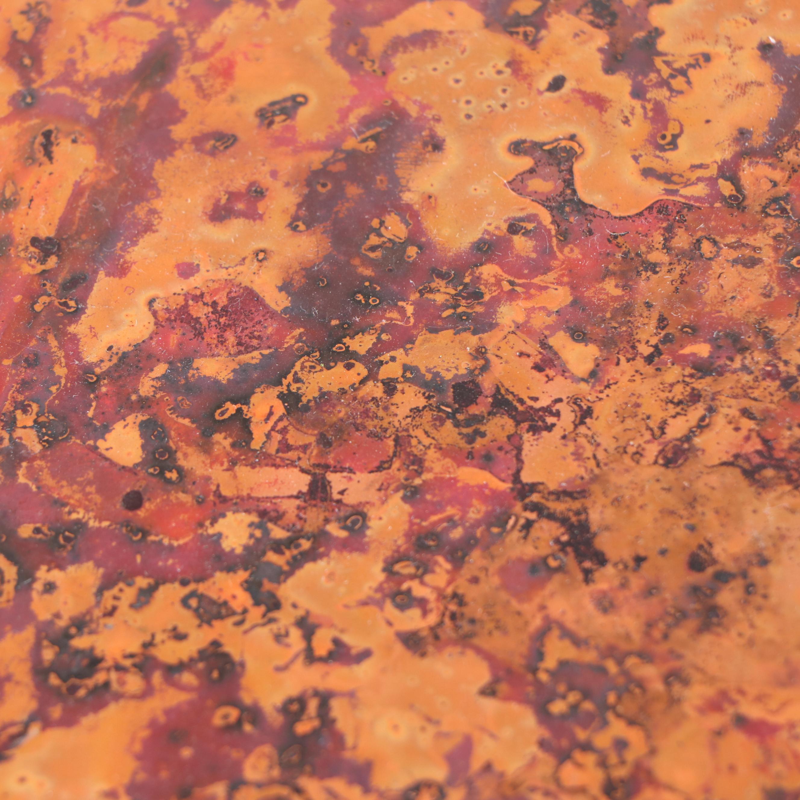 Cobrizo Hammered Copper Side Table by Arhaus Furniture