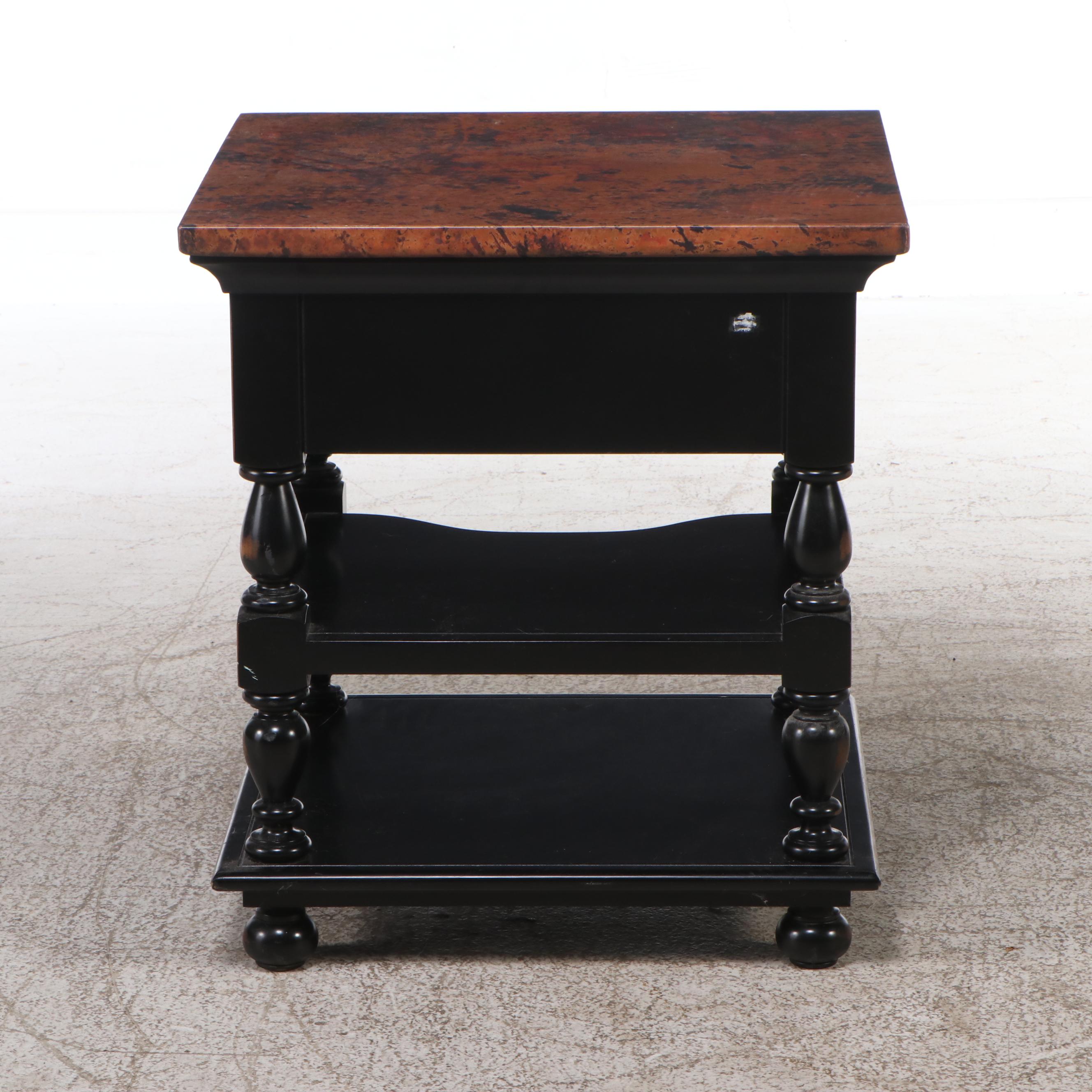 Cobrizo Hammered Copper Side Table by Arhaus Furniture