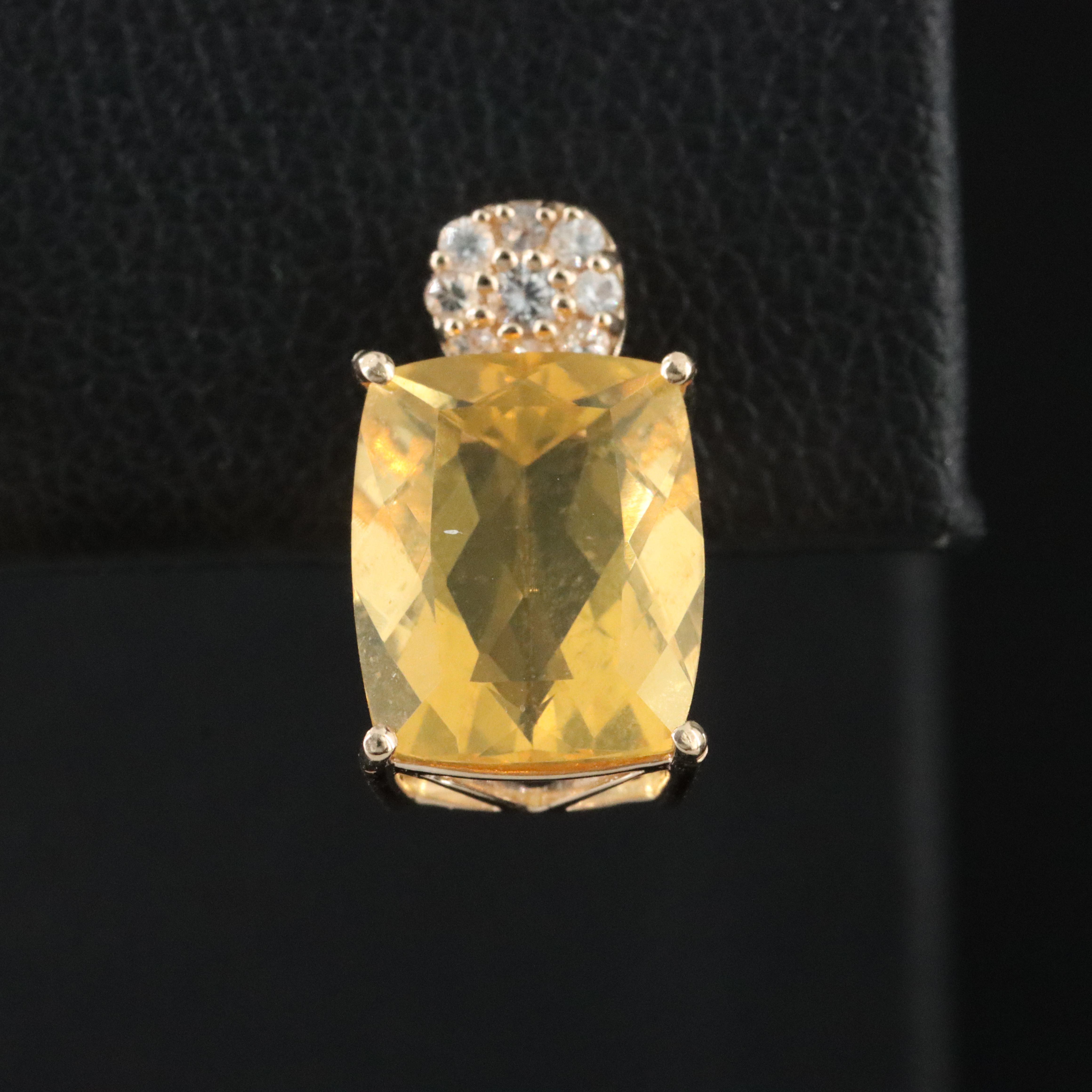 14K Fire Opal and White Sapphire Earrings