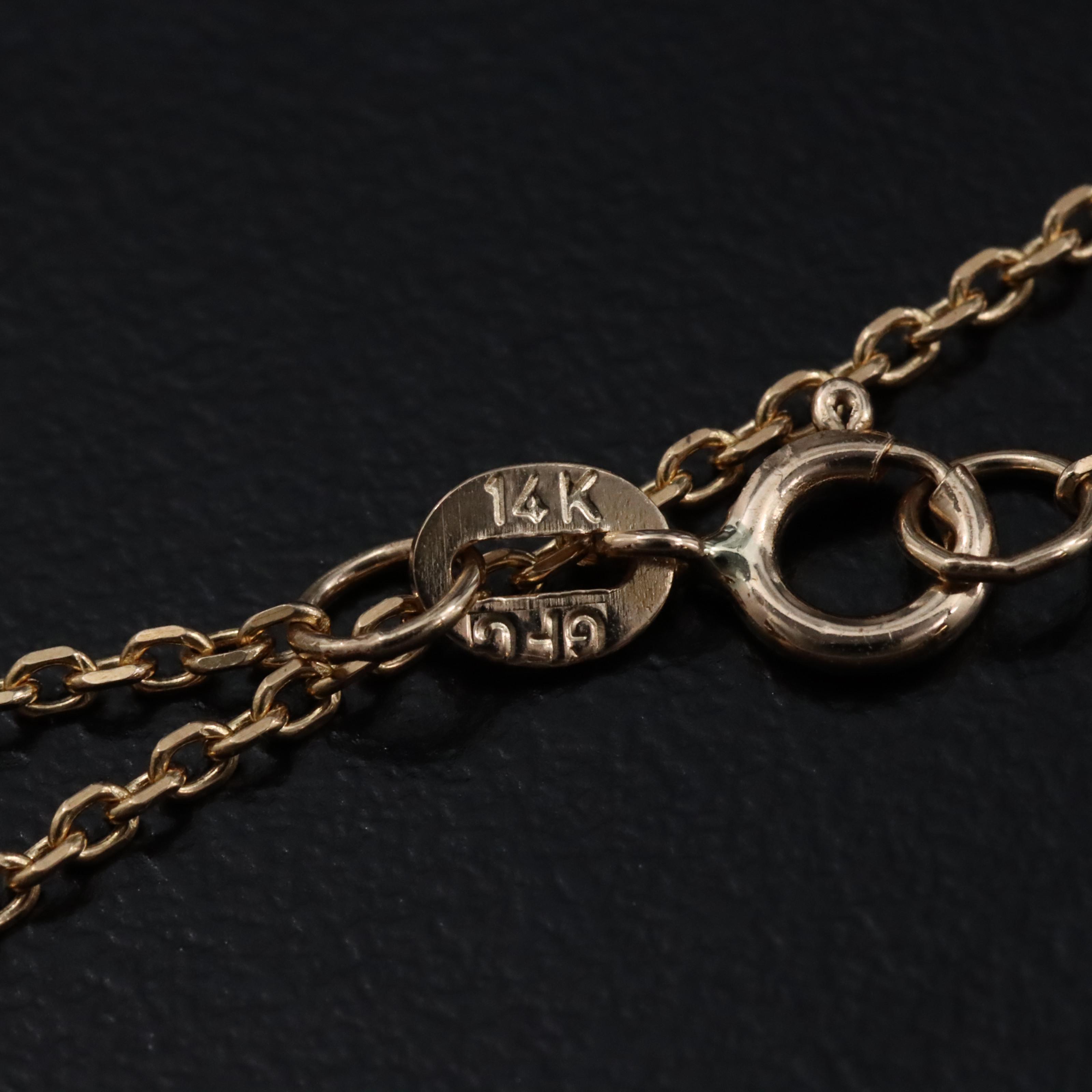 14K Cable Chain Necklace