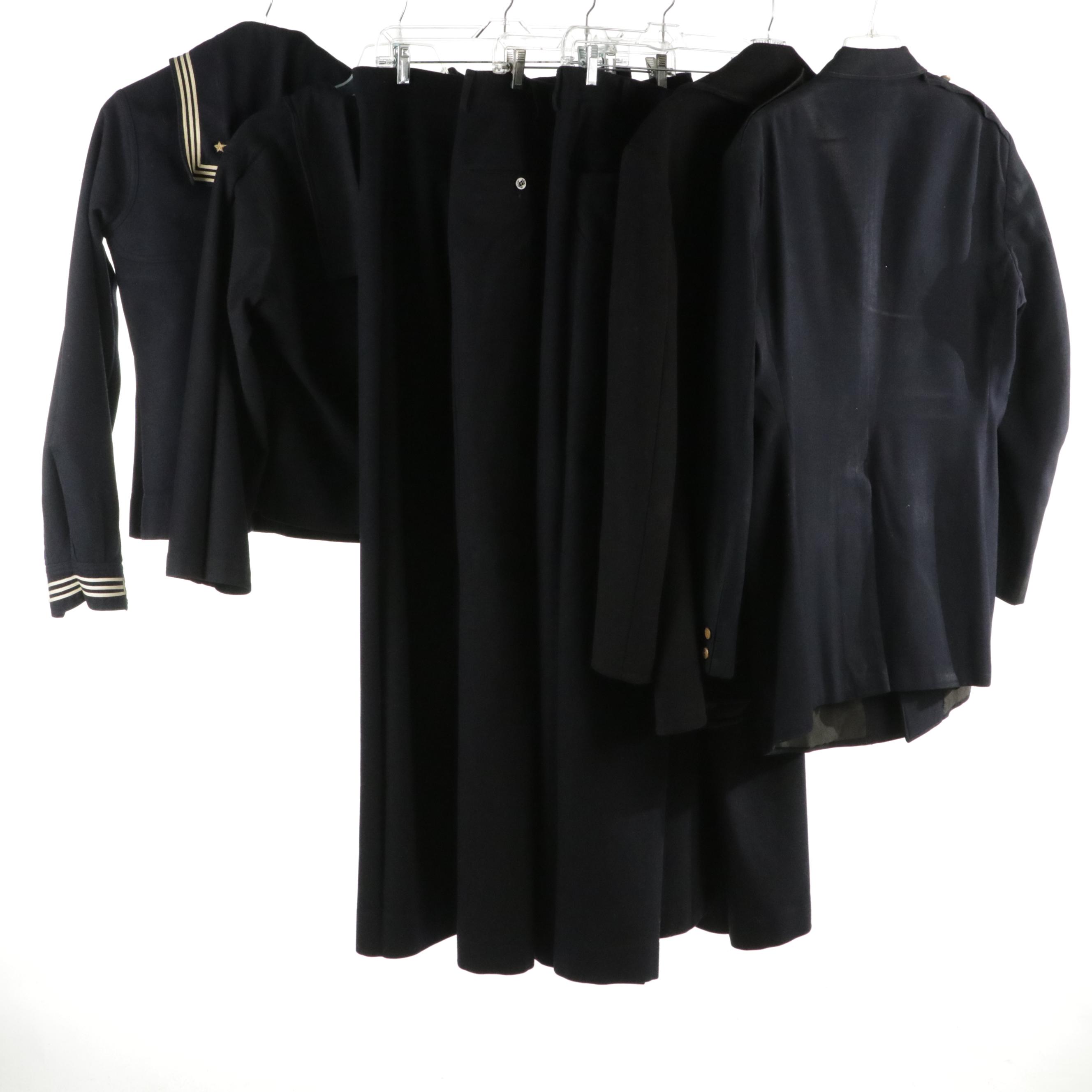Korean War Era U.S. Navy Dress and Undress Blue Service Uniforms, Other Uniform