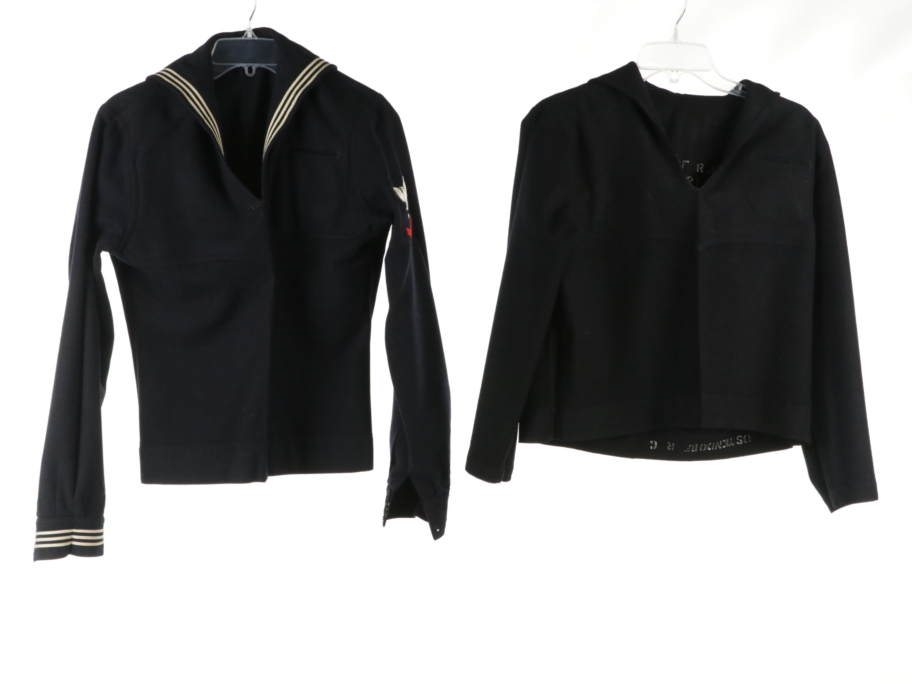 Korean War Era U.S. Navy Dress and Undress Blue Service Uniforms, Other Uniform