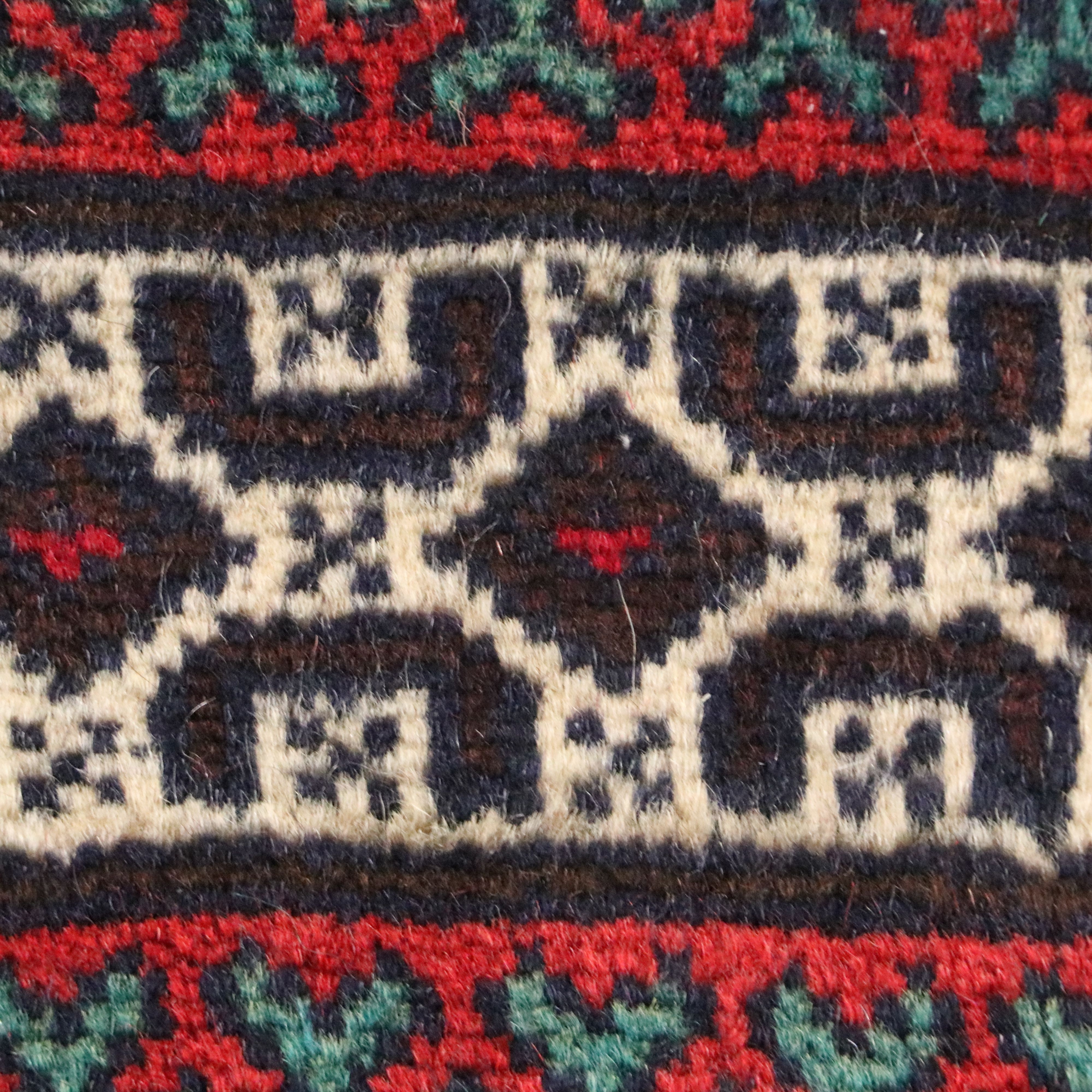 3'2 x 5'2 Hand-Knotted Afghan Baluch Area Rug