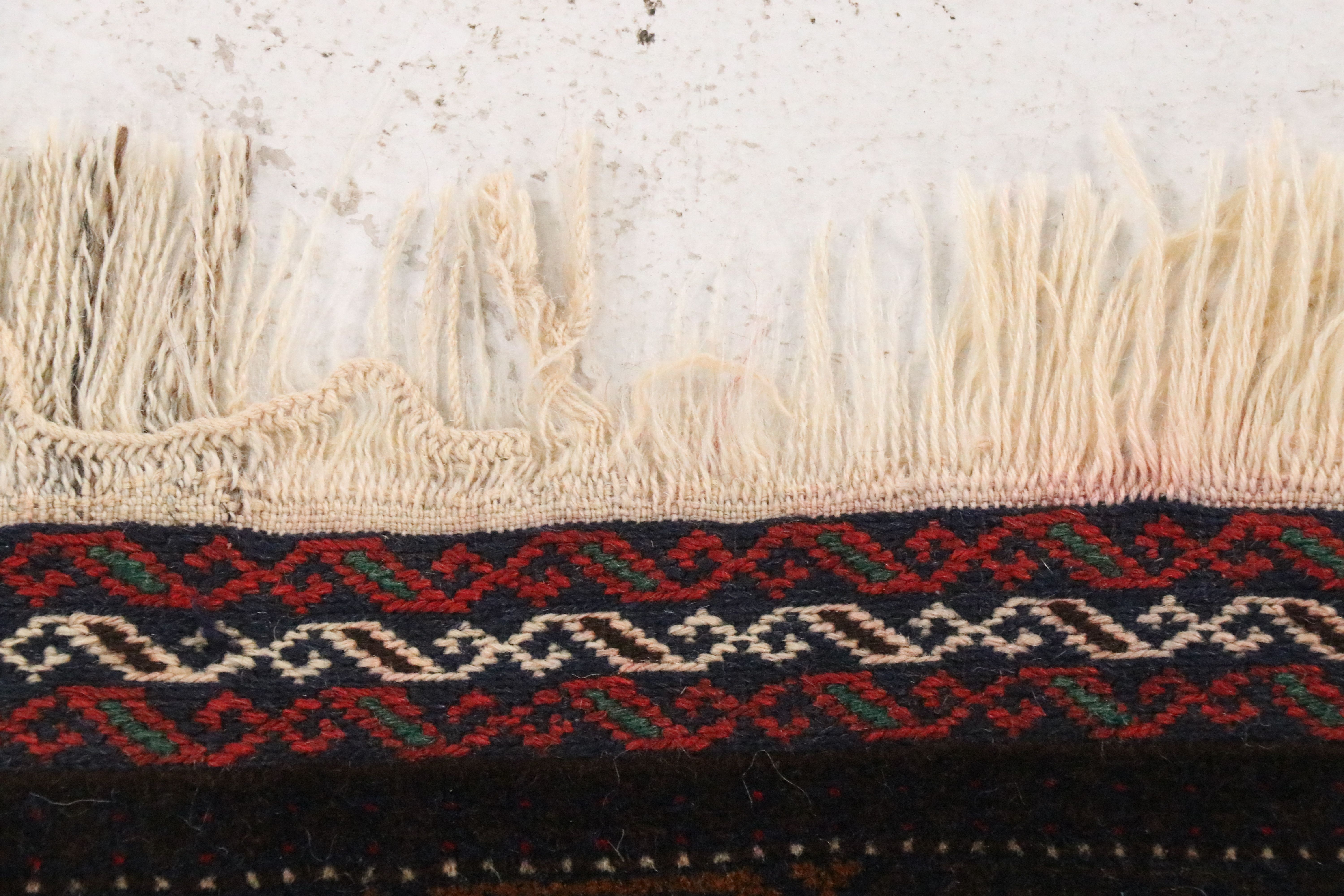 3'2 x 5'2 Hand-Knotted Afghan Baluch Area Rug