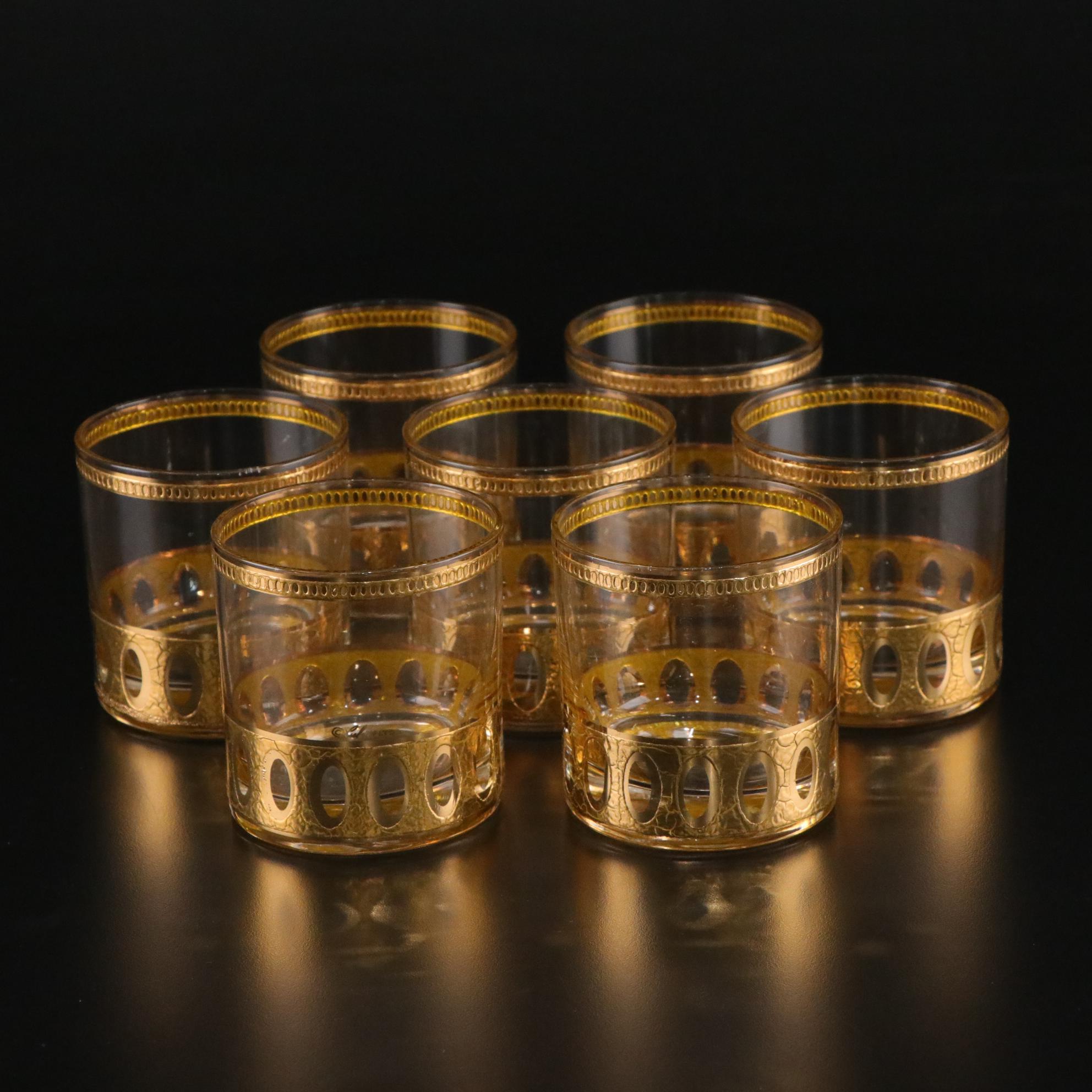 Culver Antigua Old Fashioned Glasses, Set of Seven