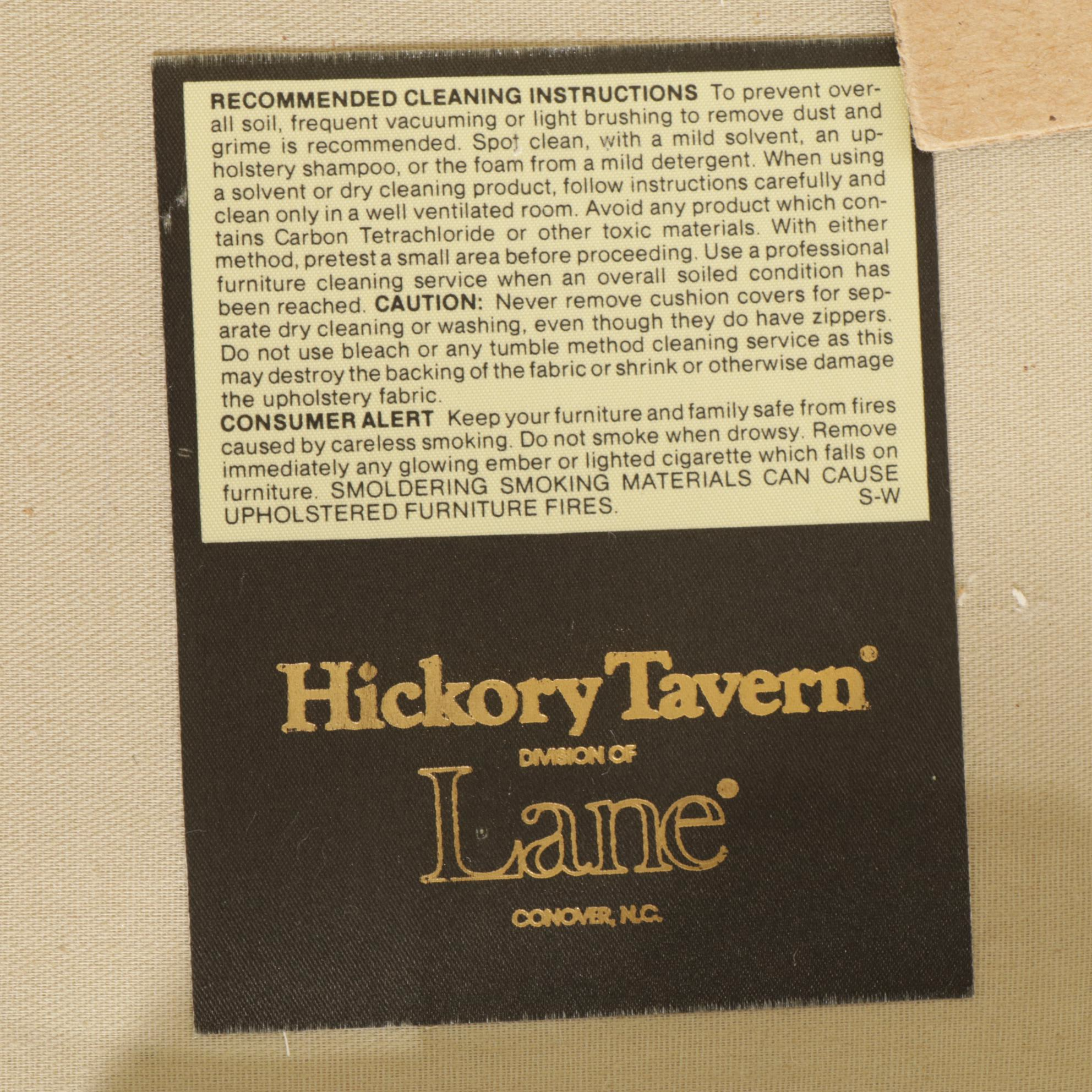 Lane "Hickory Tavern" Chippendale Style Camelback Loveseat, Late 20th Century