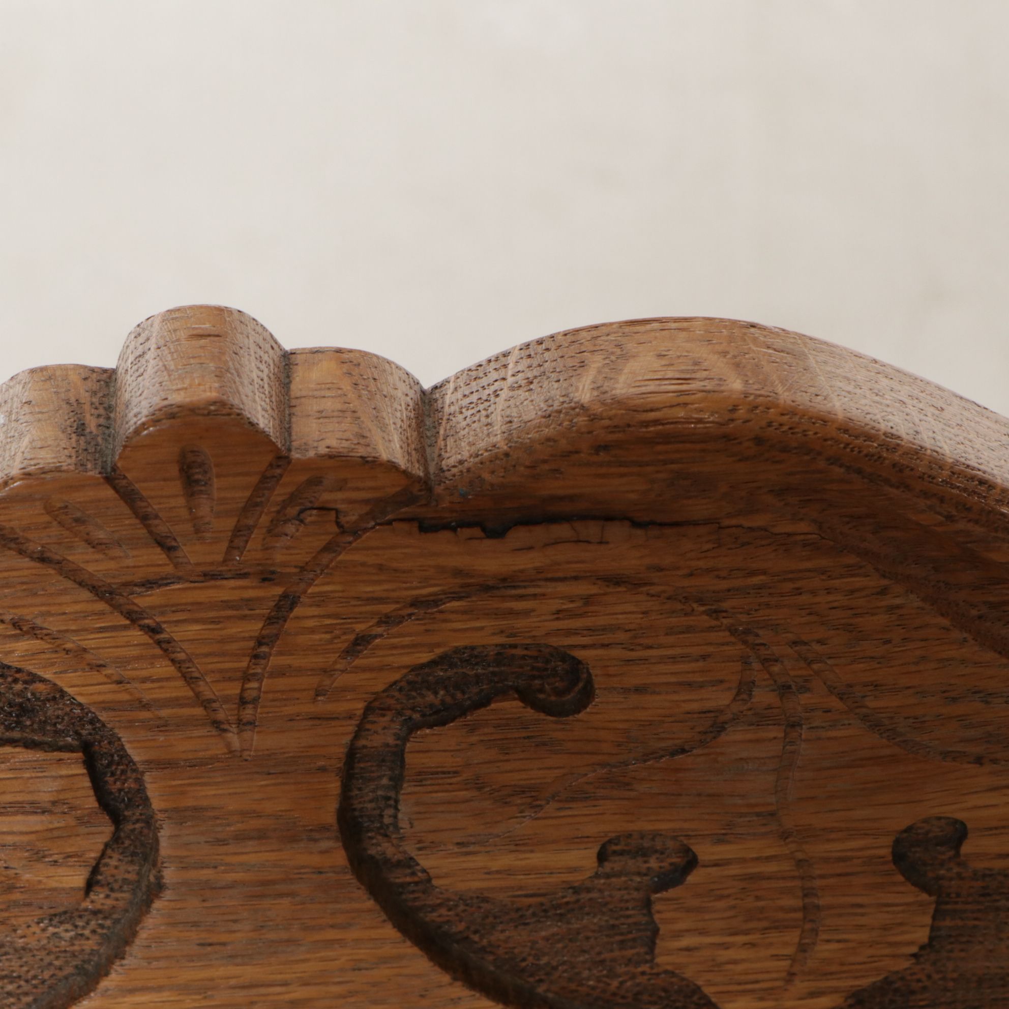 Pair of Victorian Carved Oak Side Chairs, Early 20th Century