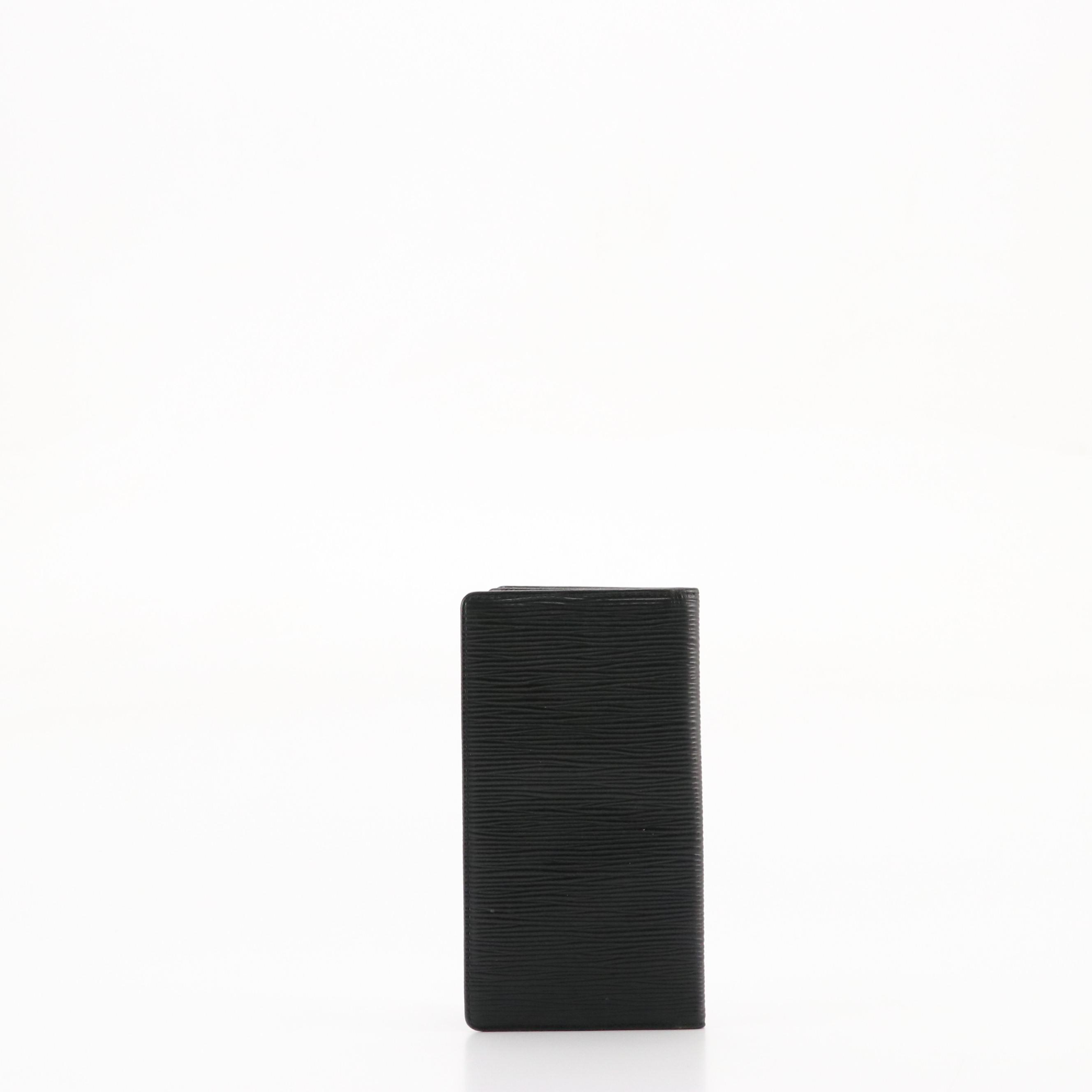 Louis Vuitton Brazza Long Wallet in Black Epi Leather