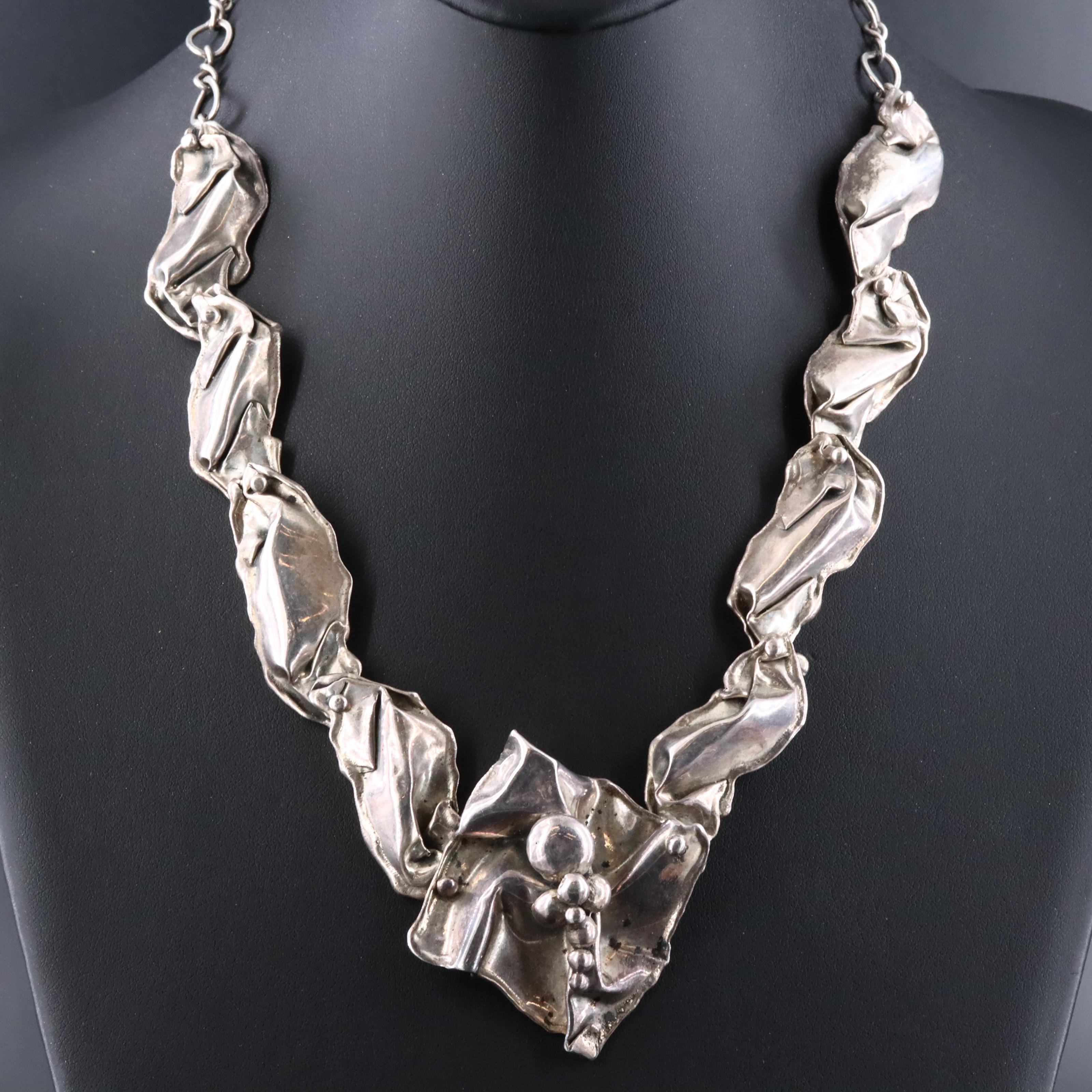 Marksz of Palm Beach "Mini Flower" Sterling Necklace