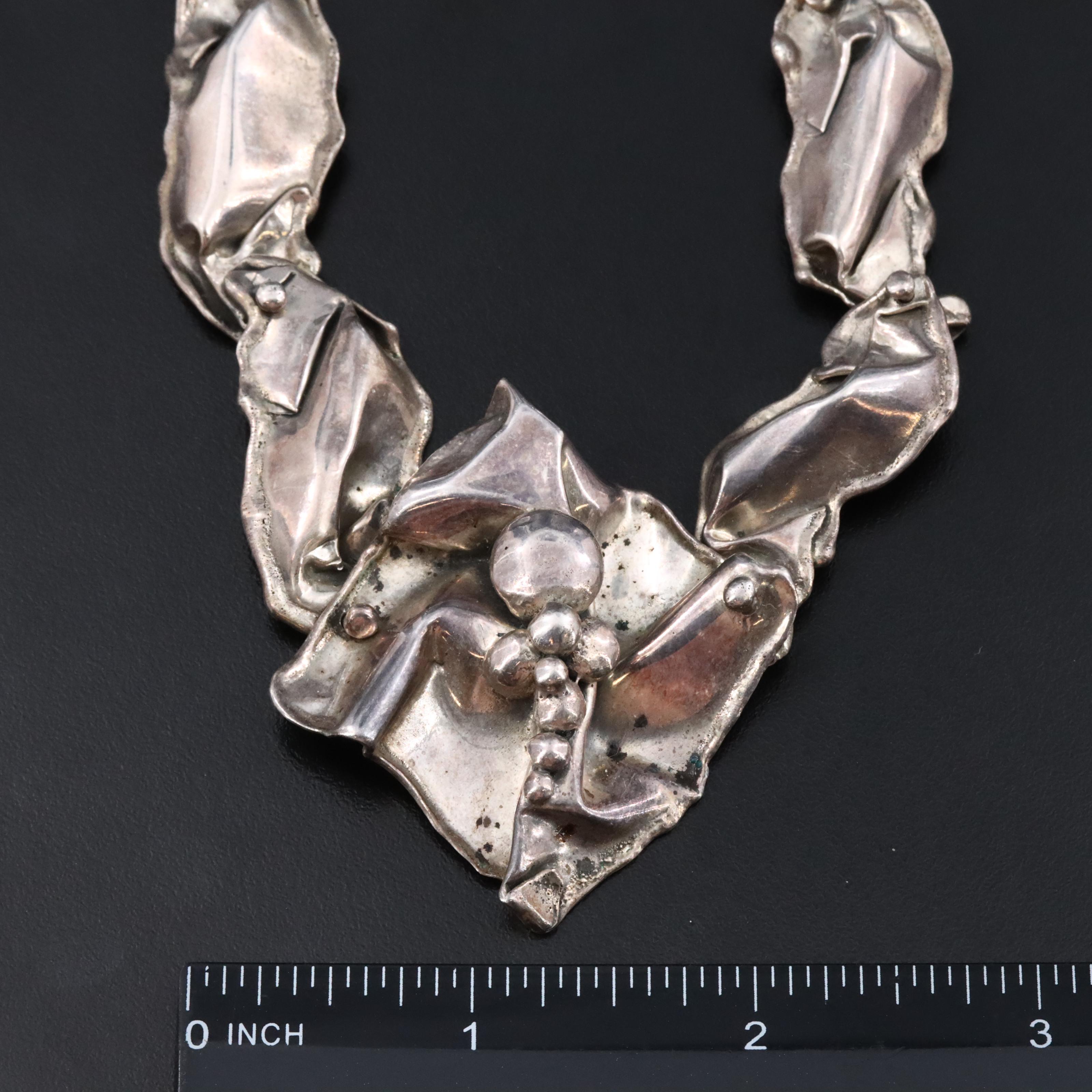 Marksz of Palm Beach "Mini Flower" Sterling Necklace