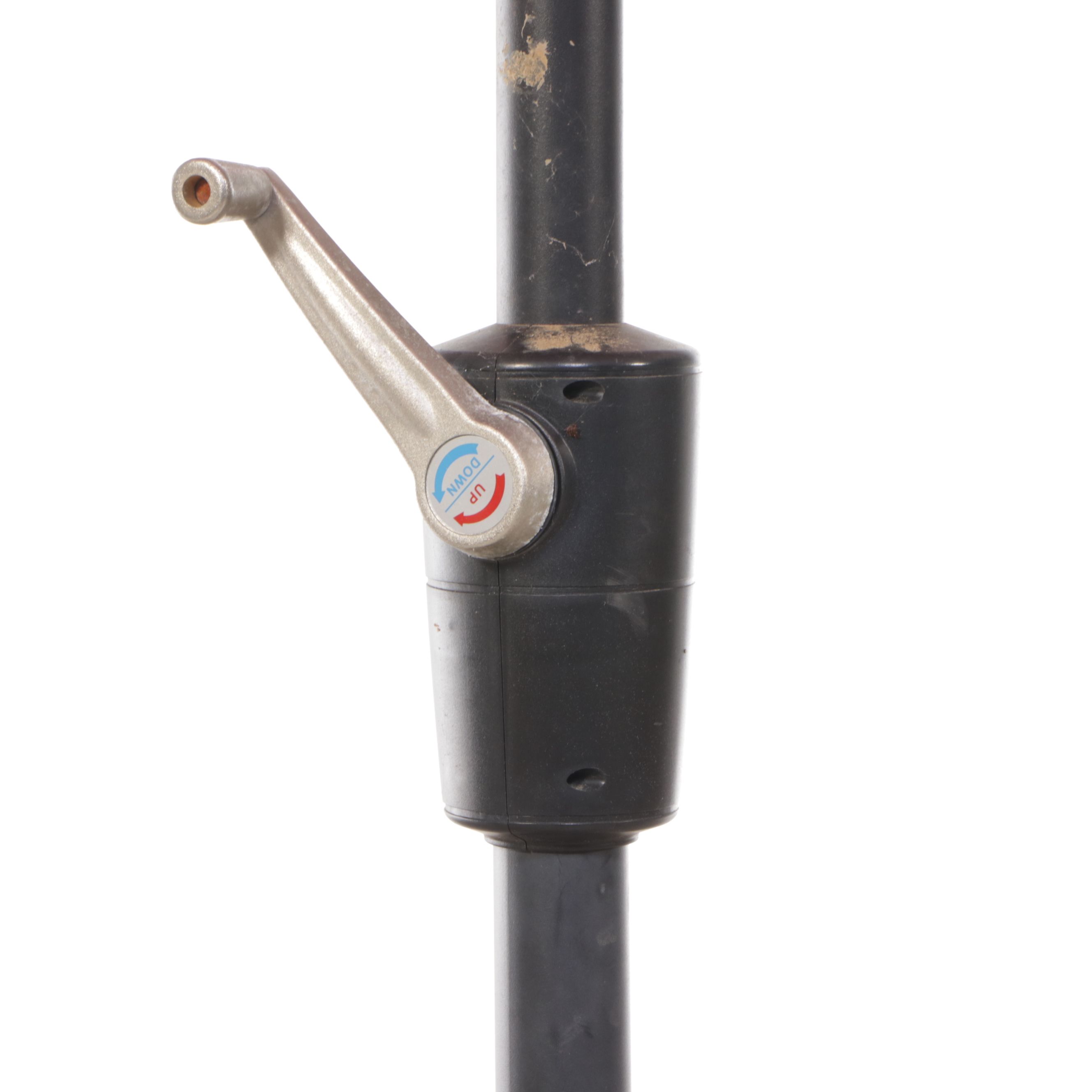 Metal Mesh Patio Dining Set with Contemporary Umbrella