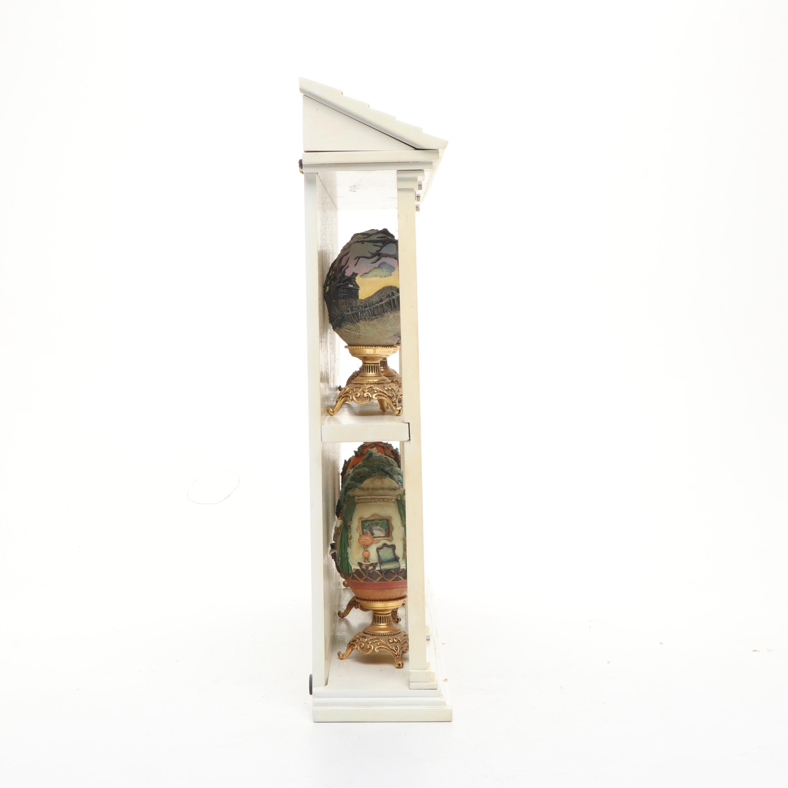 The Franklin Mint "Gone with the Wind" Miniature Egg Collection in Display Case