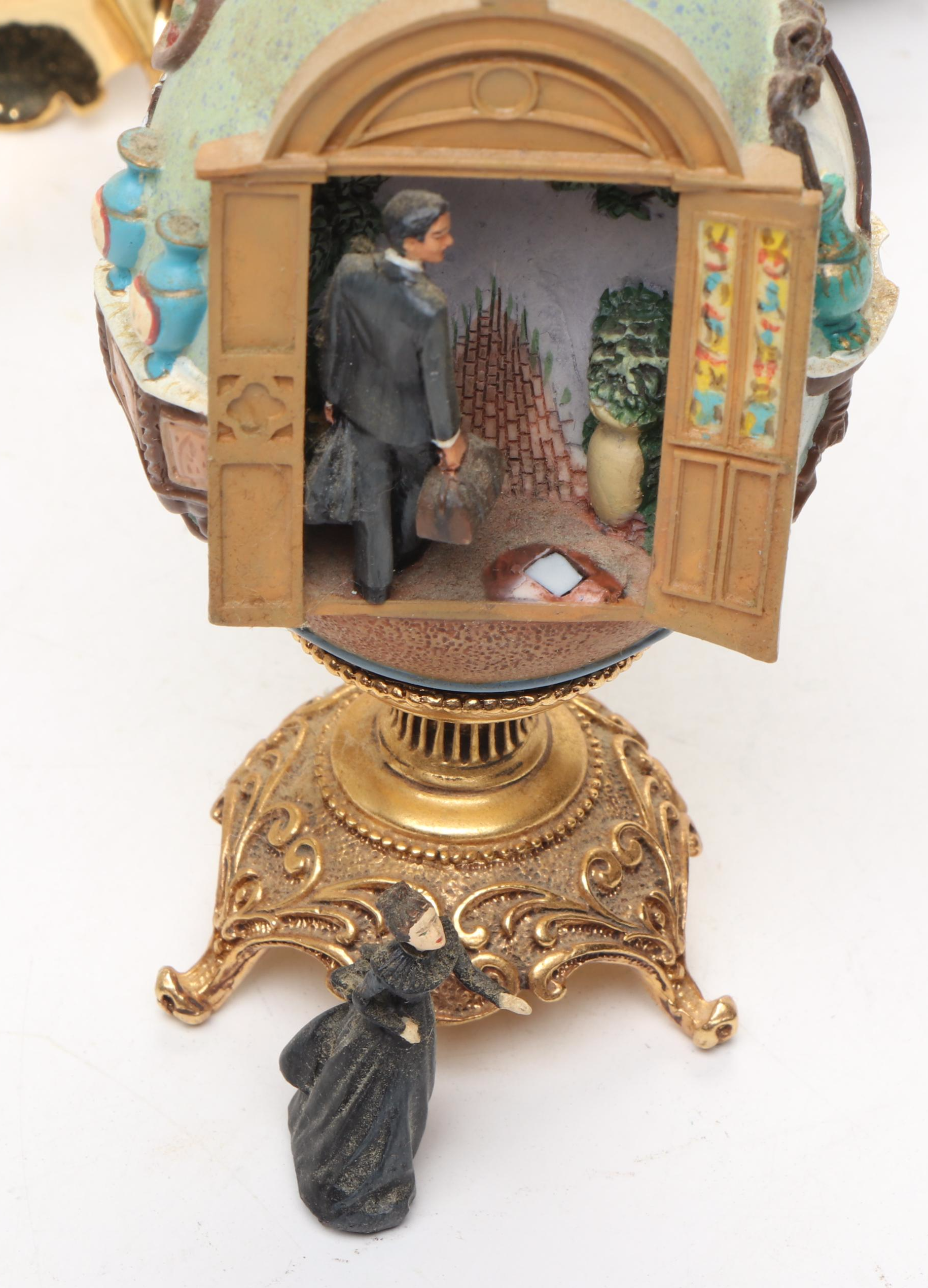 The Franklin Mint "Gone with the Wind" Miniature Egg Collection in Display Case