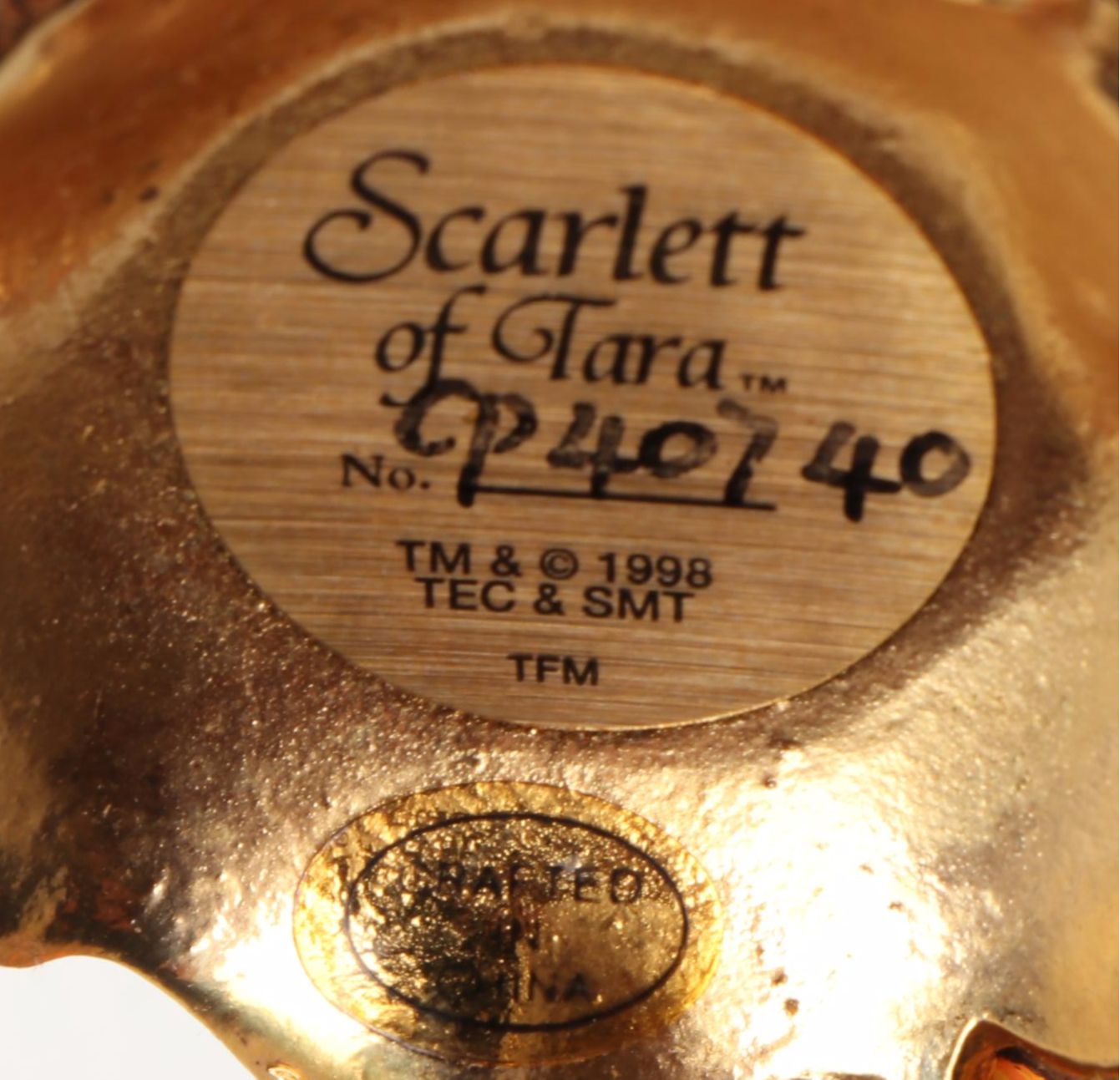 The Franklin Mint "Gone with the Wind" Miniature Egg Collection in Display Case