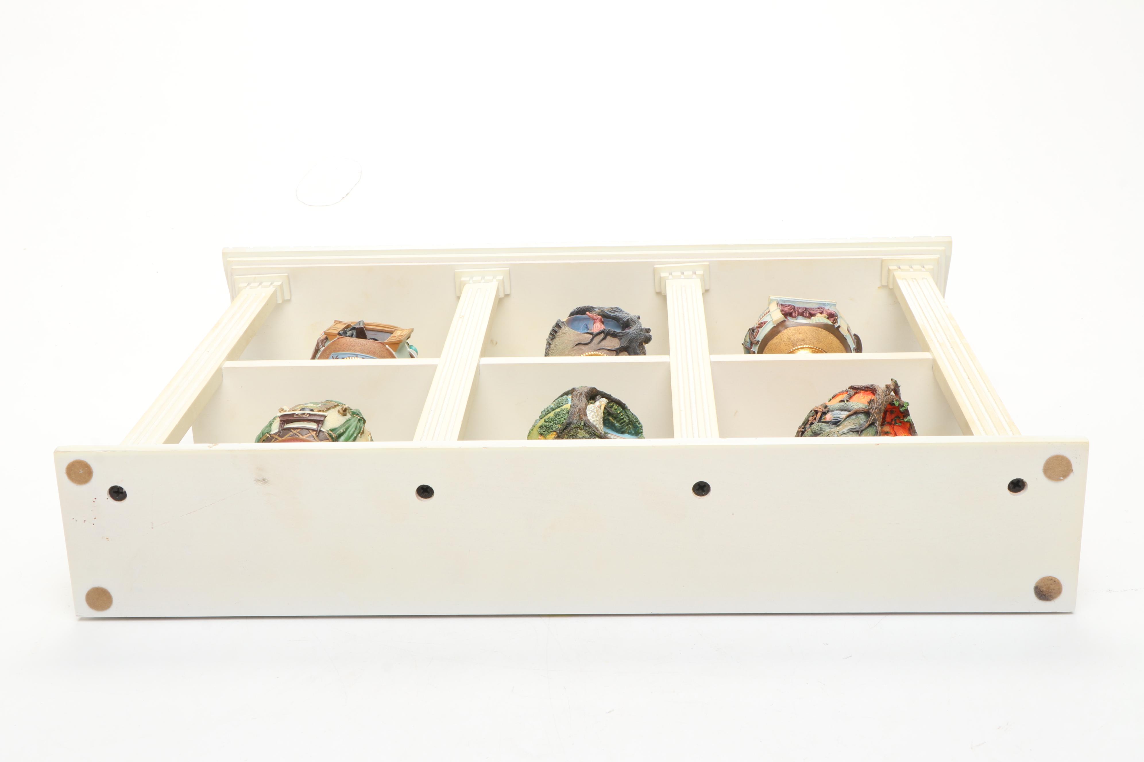 The Franklin Mint "Gone with the Wind" Miniature Egg Collection in Display Case