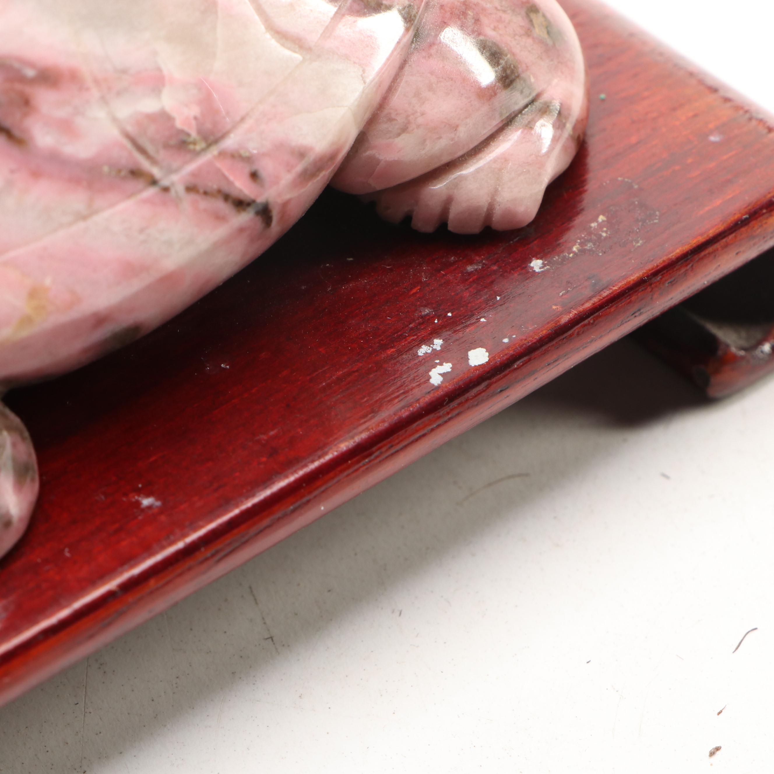 Hand-Carved Wooden and Stone Turtle Figures