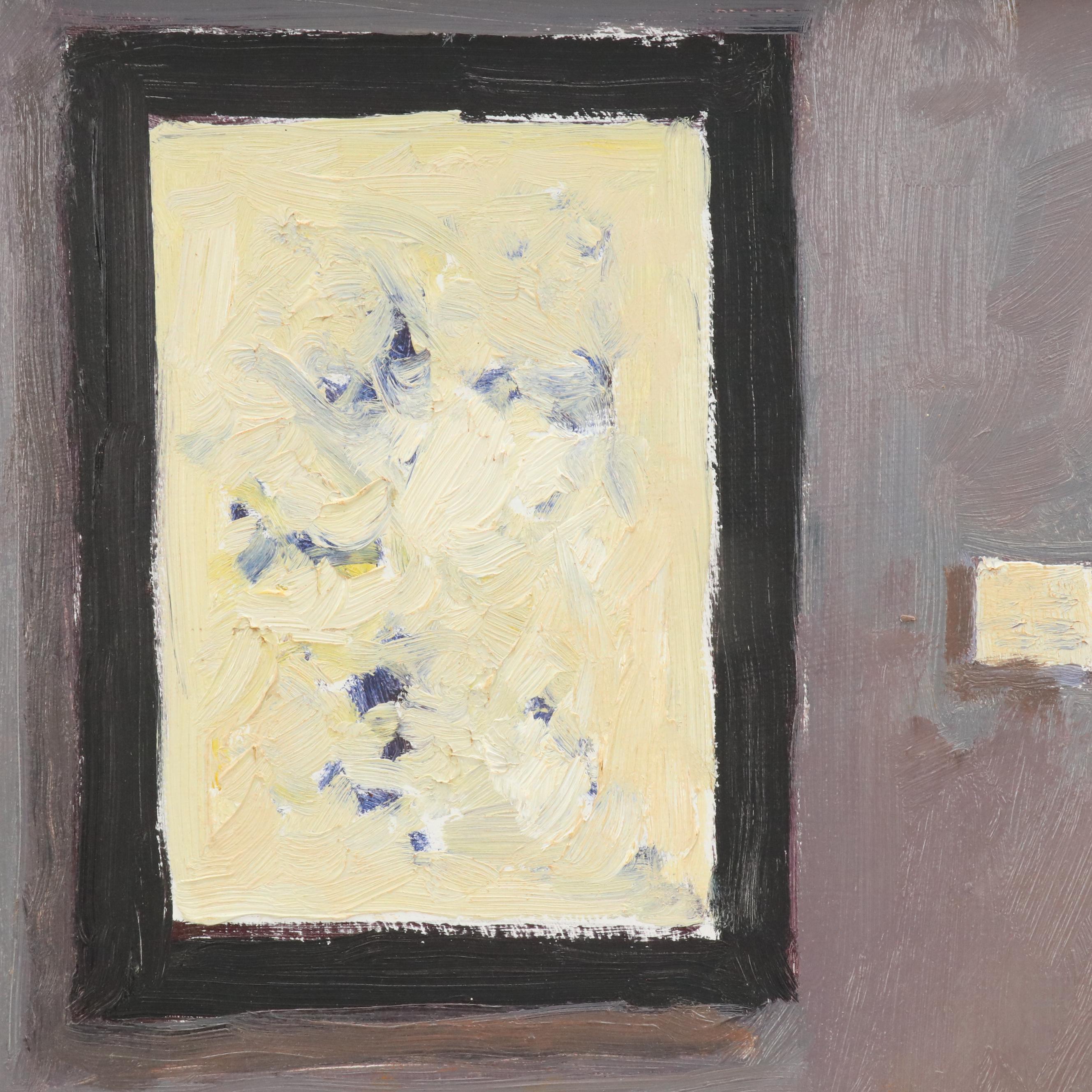 Robert Waltsak Oil Painting of Figure in Gallery "The Met," 2018