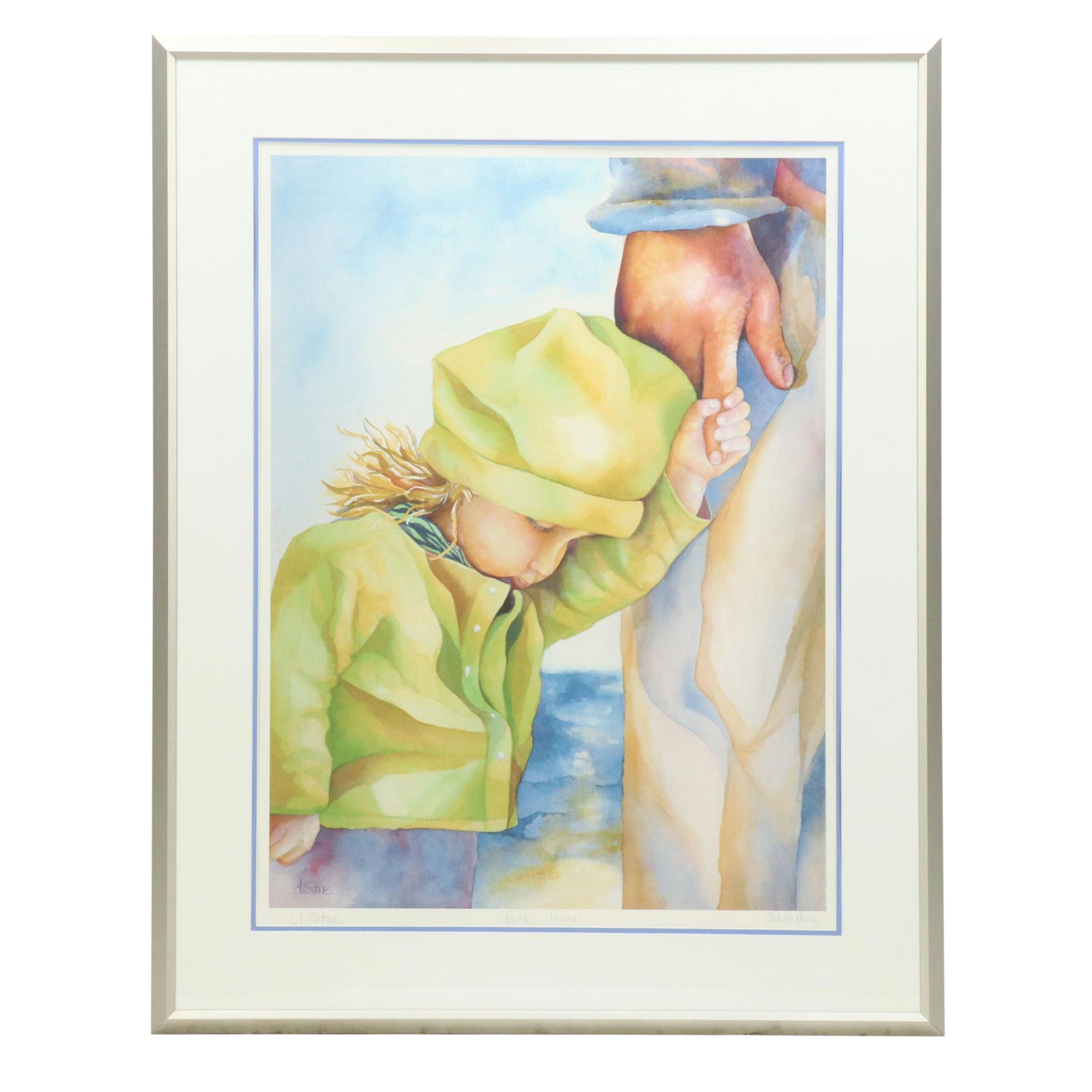 J. Stone Giclée "Papa's Hand," 21st Century
