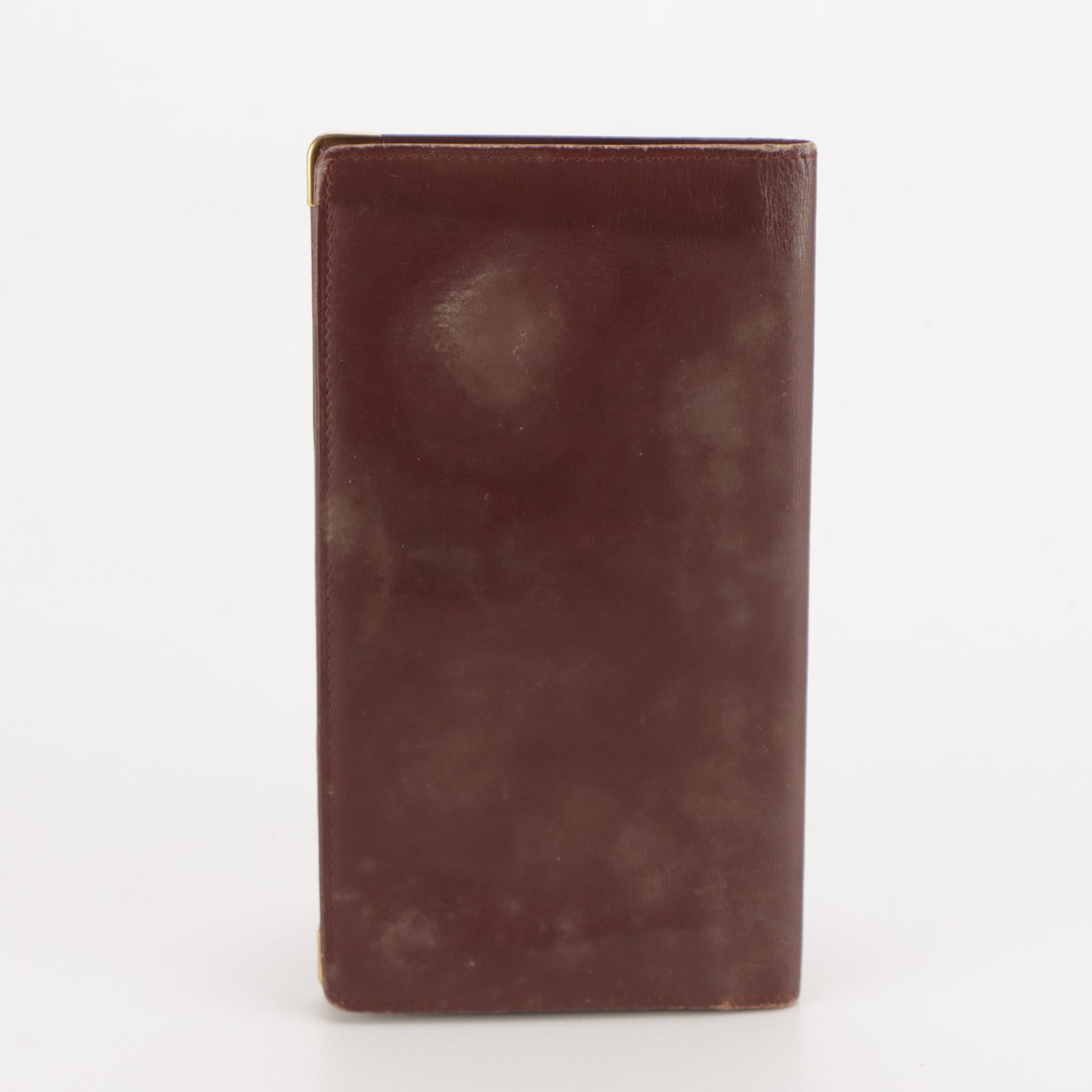 Cartier Must de Cartier Bifold Long Wallet in Burgundy Leather