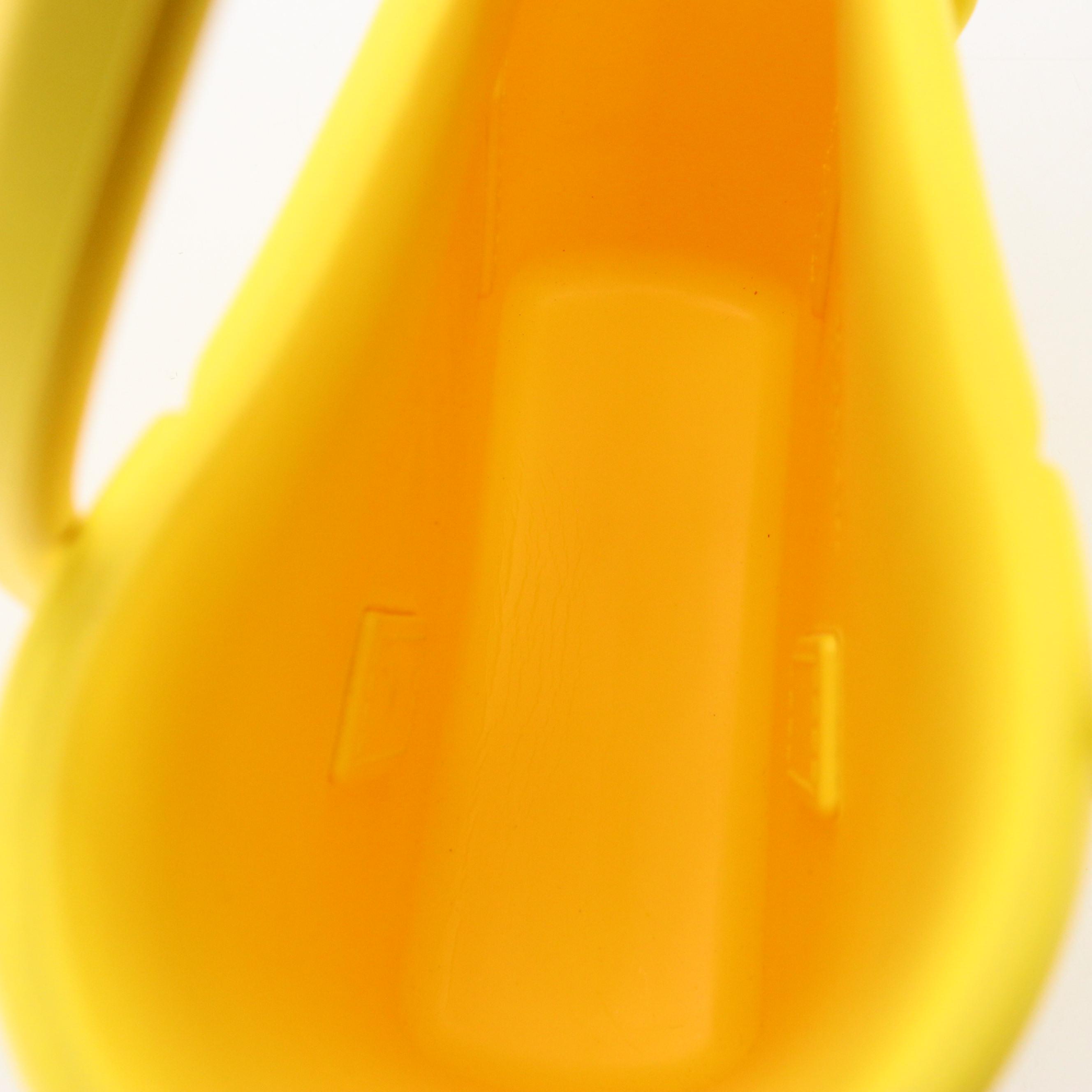 Bottega Veneta Mini Arco Shopper Tote in Lemon Yellow Rubber