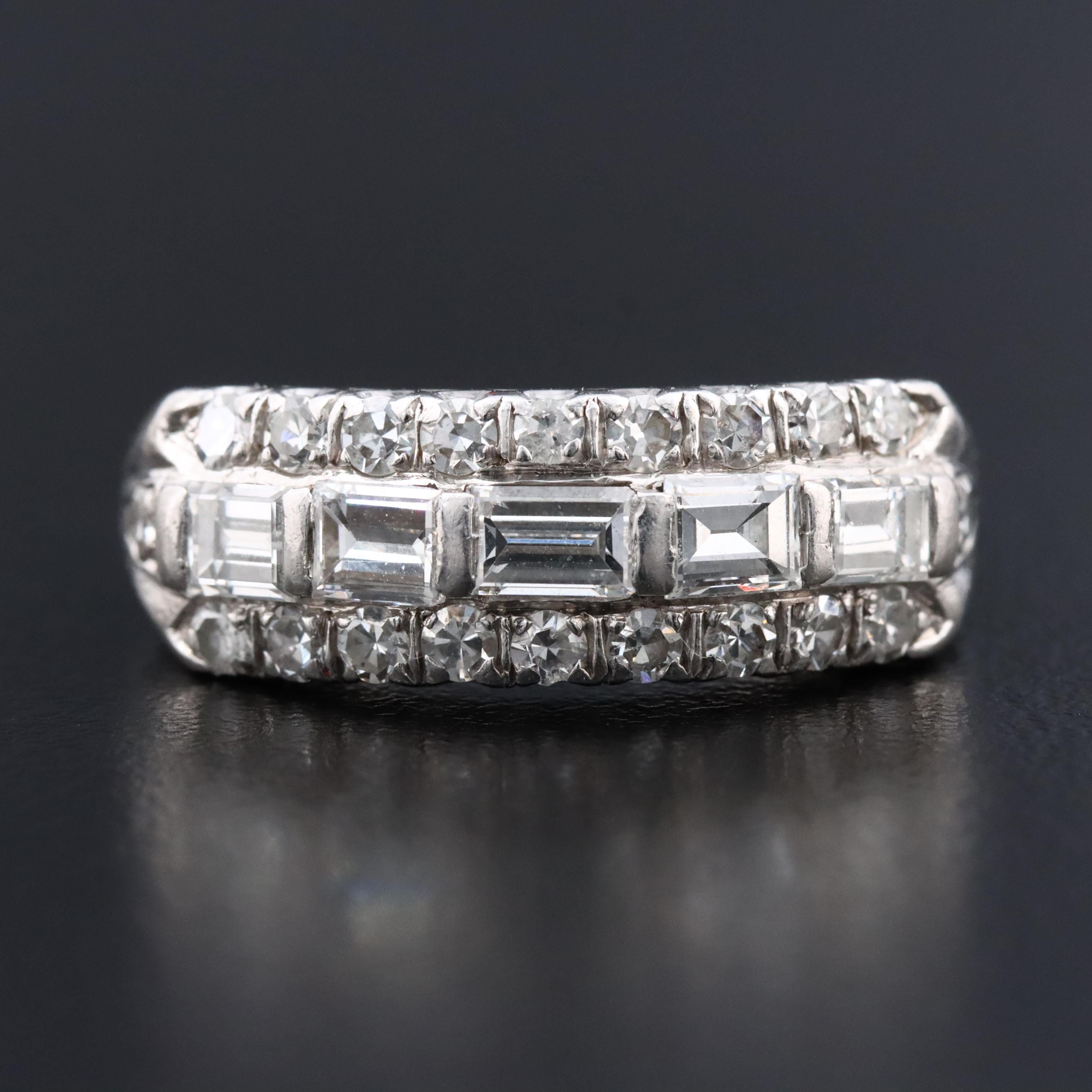 Platinum 1.47 CTW Diamond Ring