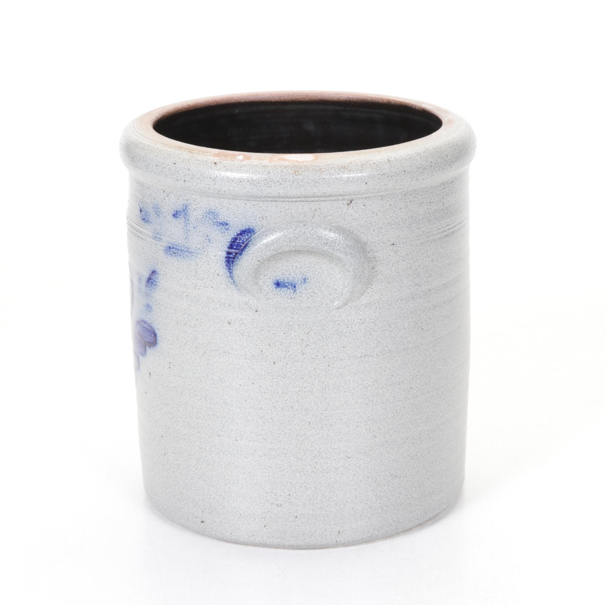 Rowe Pottery Works Stoneware Crock, 1987