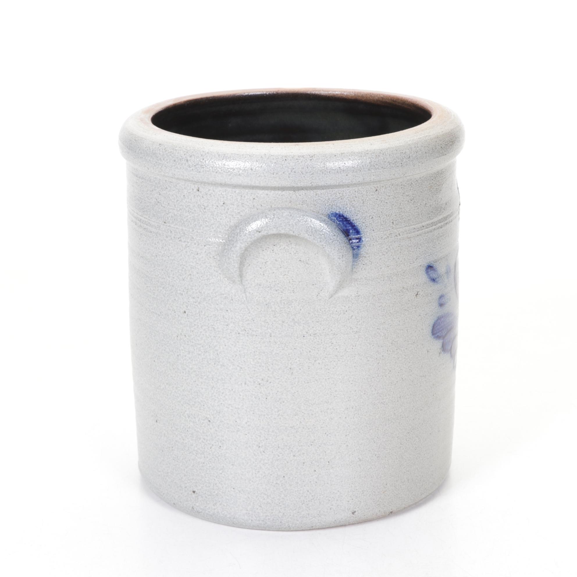 Rowe Pottery Works Stoneware Crock, 1987