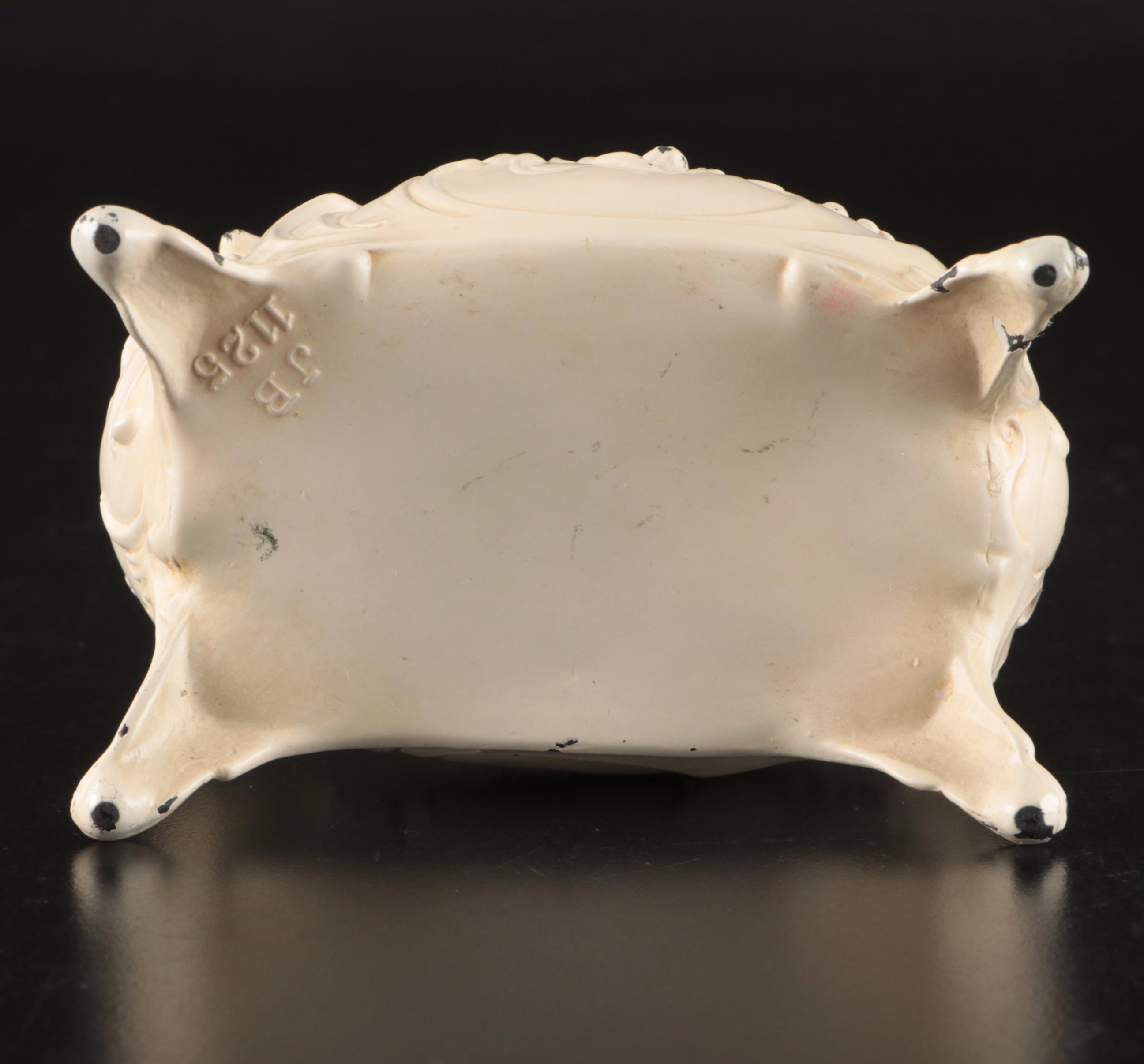 Silver Plate Vanity Set, Sessions Porcelain Clock, and More Vintage Vanity Décor