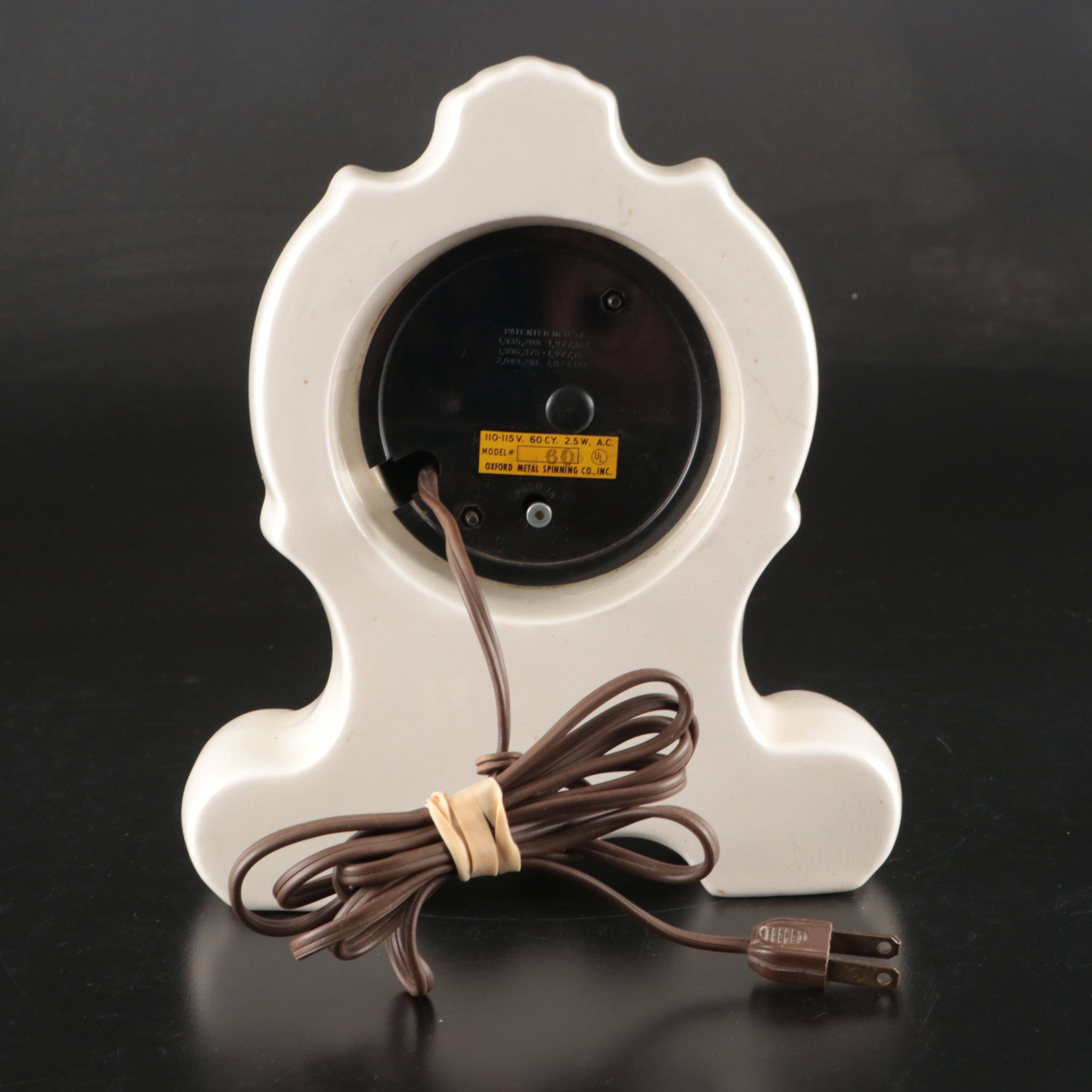 Silver Plate Vanity Set, Sessions Porcelain Clock, and More Vintage Vanity Décor