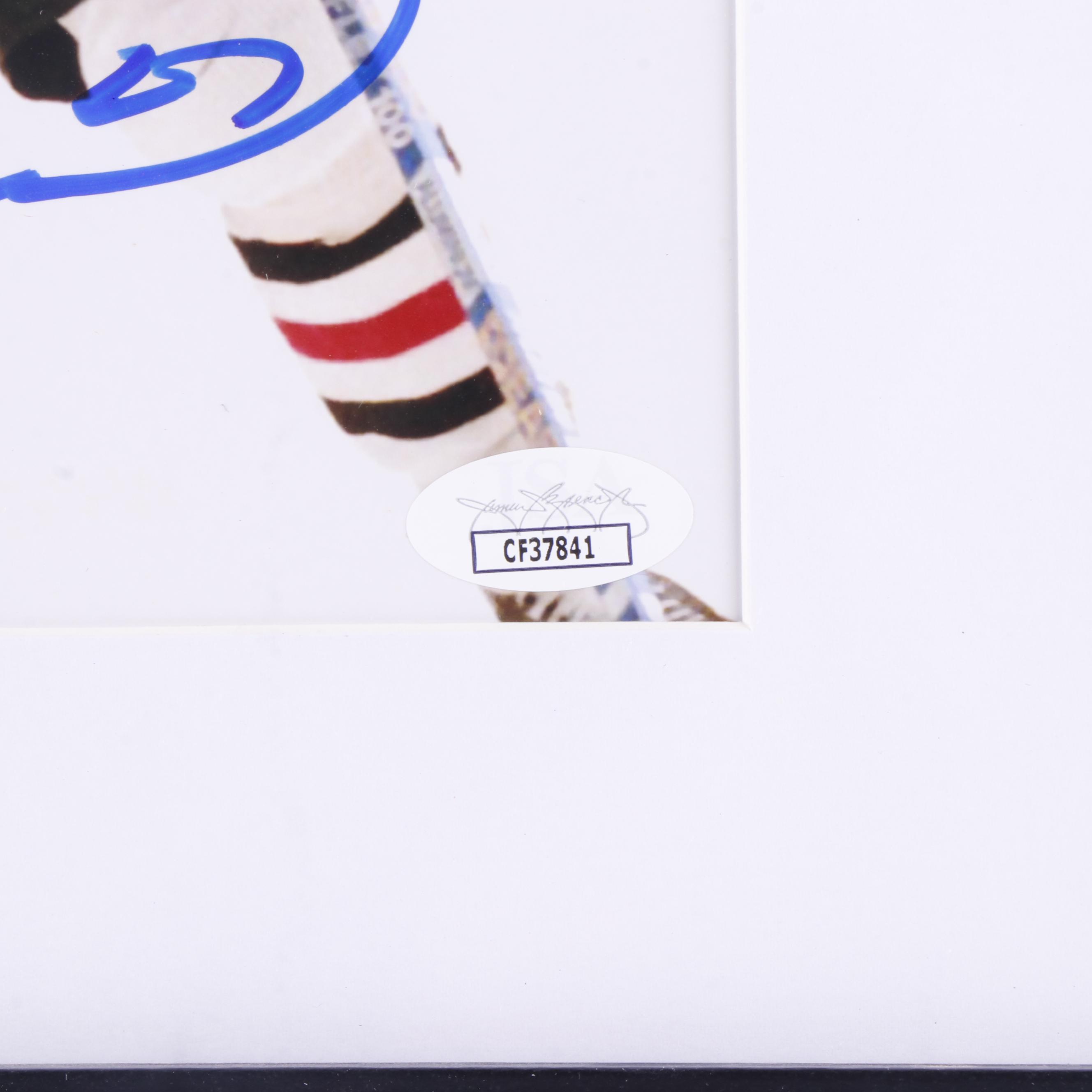 Jeremy Roenick Signed Chicago Blackhawks Hockey Print in Matted Frame, JSA