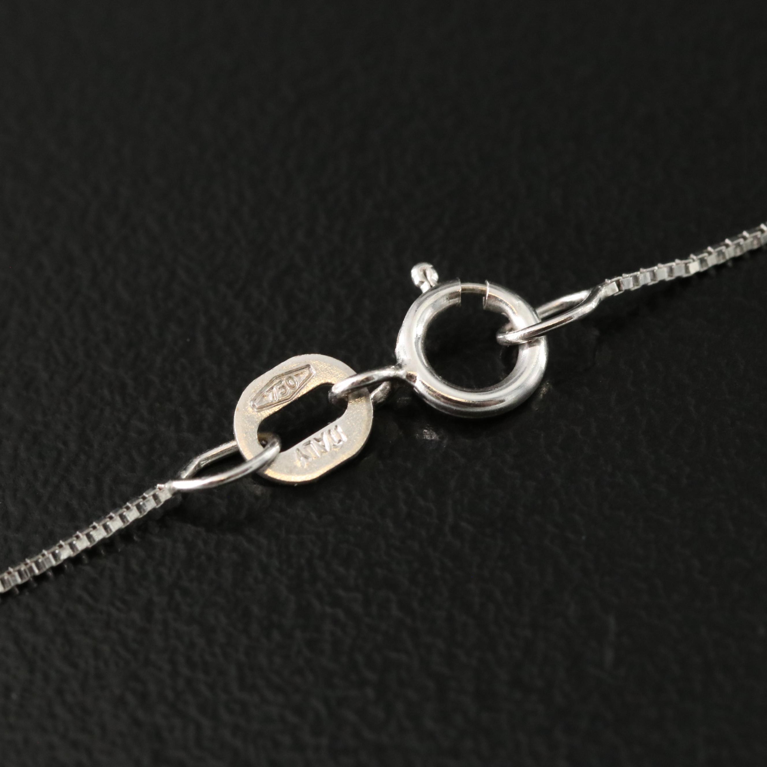 18K 0.33 CTW Diamond Cross Pendant Necklace