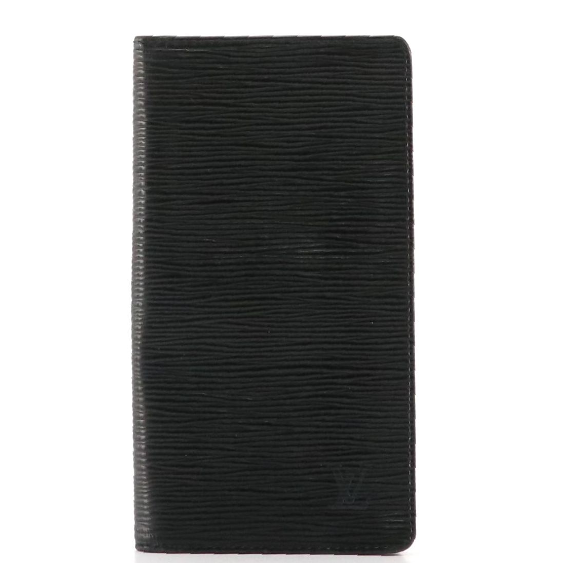 Louis Vuitton Brazza Long Wallet in Black Epi Leather
