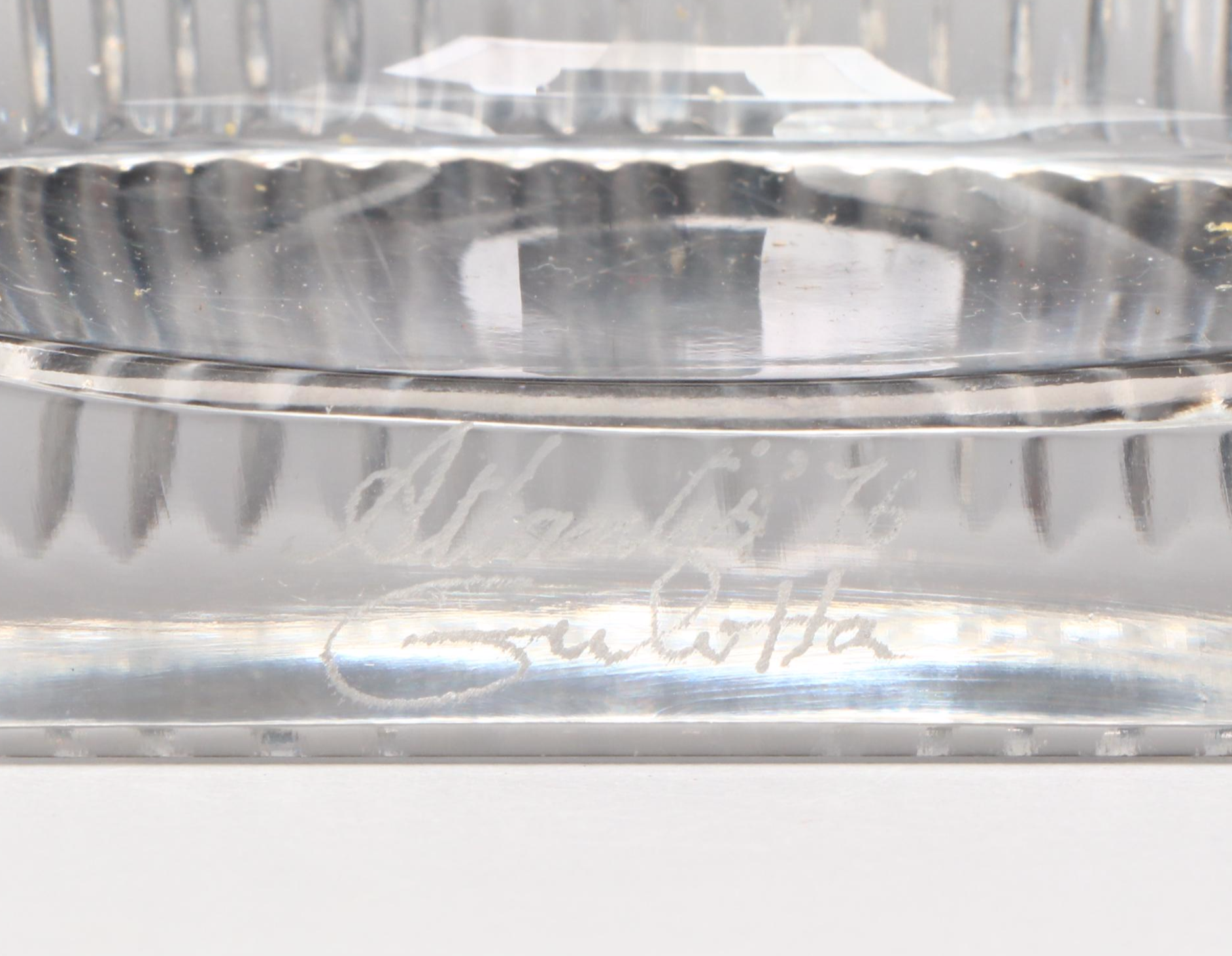 Gerald Gulotta Atlantis Crystal Bookends With Mikasa Crystal & Soga Art Glass