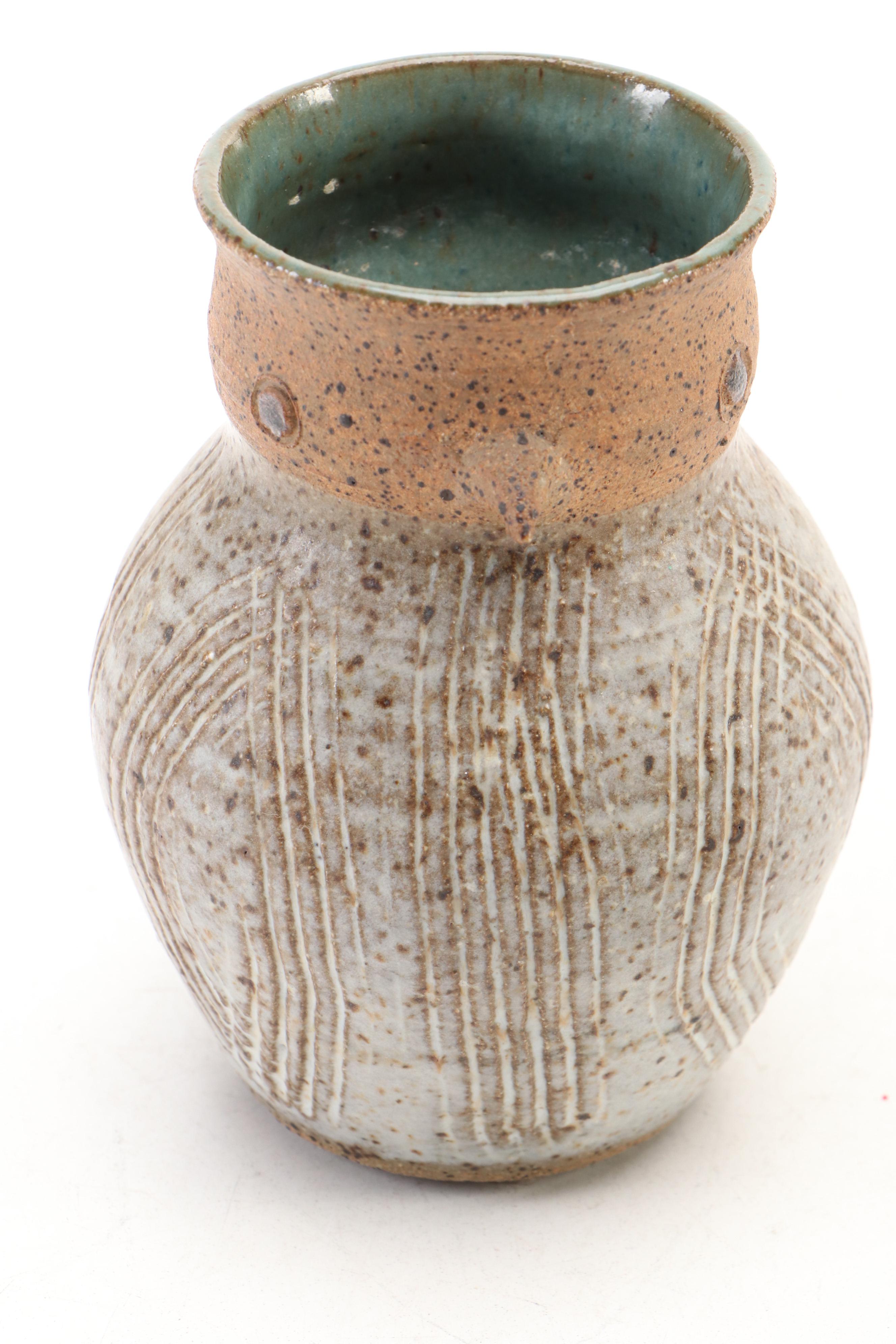 Indian Dhokra Brass Owl Container with Other Ceramic Owls