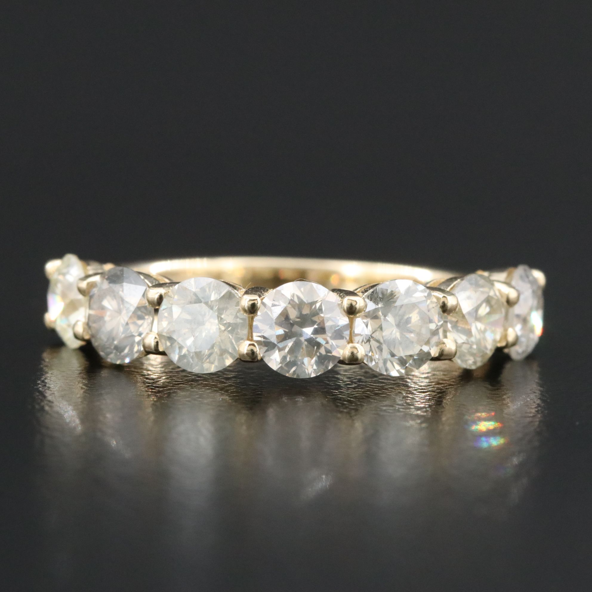 14K 3.11 CTW Diamond Ring with IGI Jewelry Report