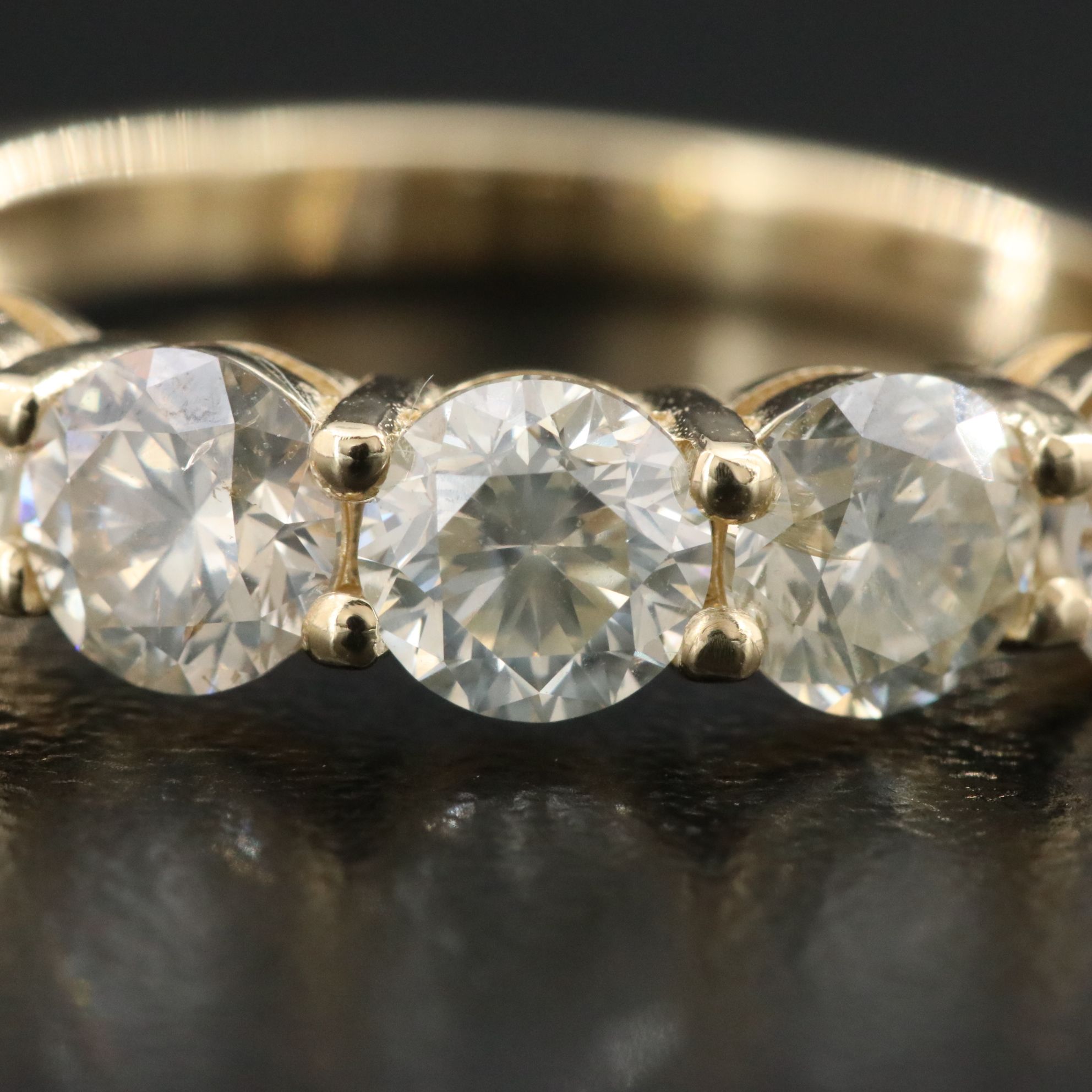 14K 3.11 CTW Diamond Ring with IGI Jewelry Report