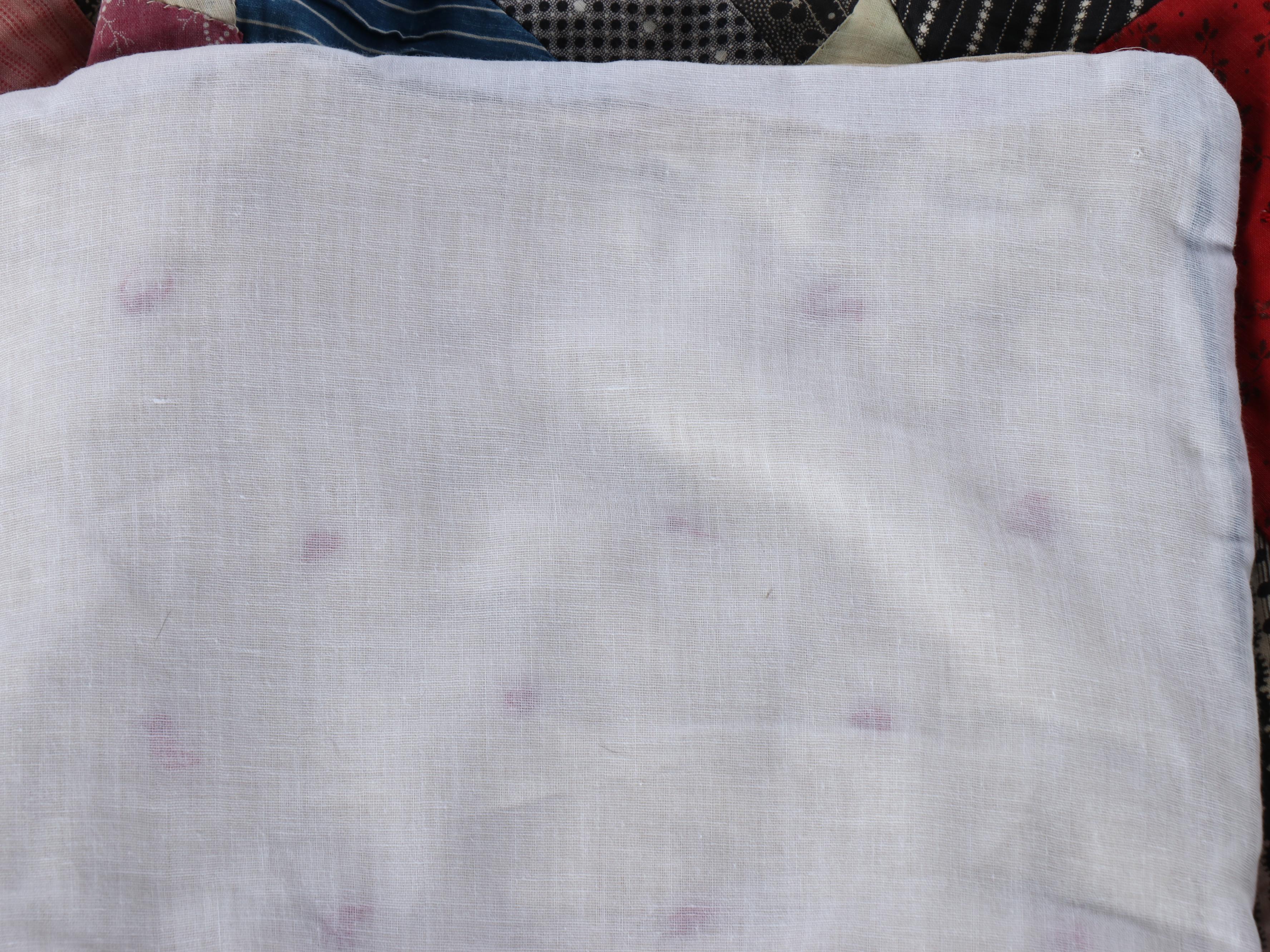 Hand-Pieced "Le Moyne Star" Quilt & "Victorian Crazy Quilt" Scrappy Pieced Quilt