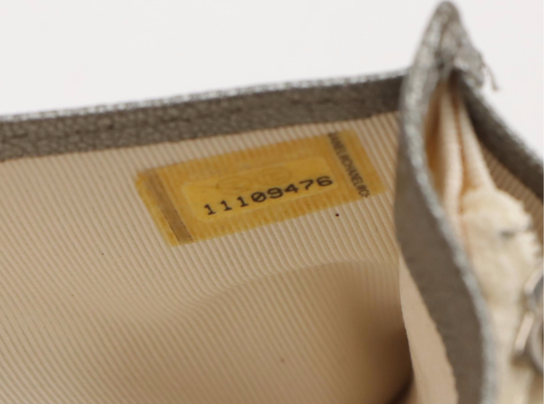 Chanel L Yen Wallet in Embossed Diamond Stitch Metallic Leather with Box