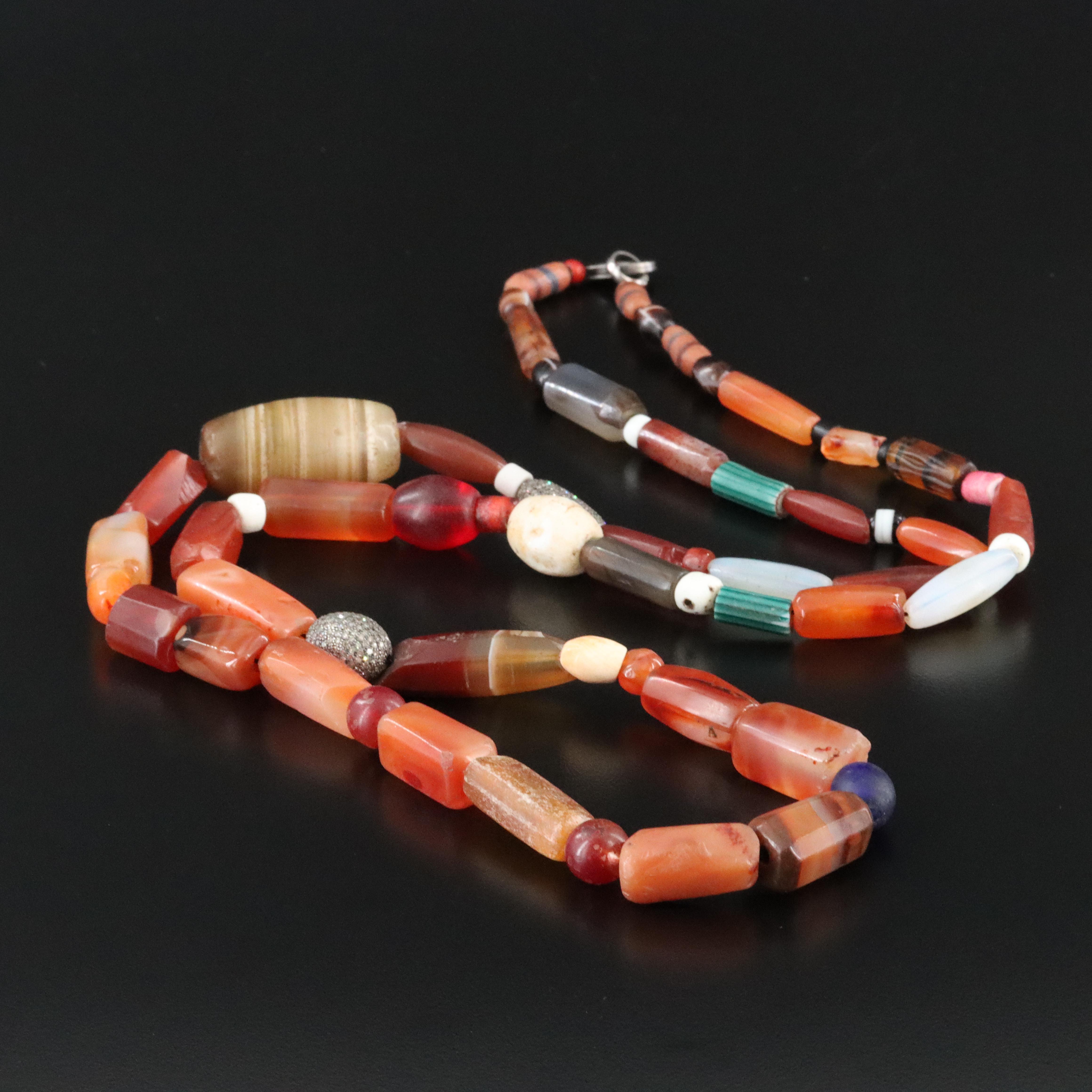 Sheryl Lowe Sterling Gemstone and Diamond Necklace