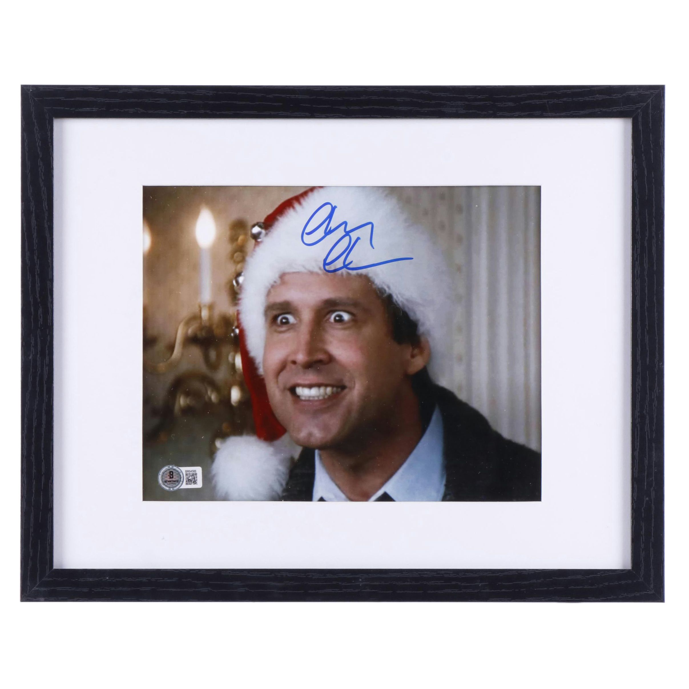 Chevy Chase Signed “Christmas Vacation” Movie Print in Matted Frame, Beckett