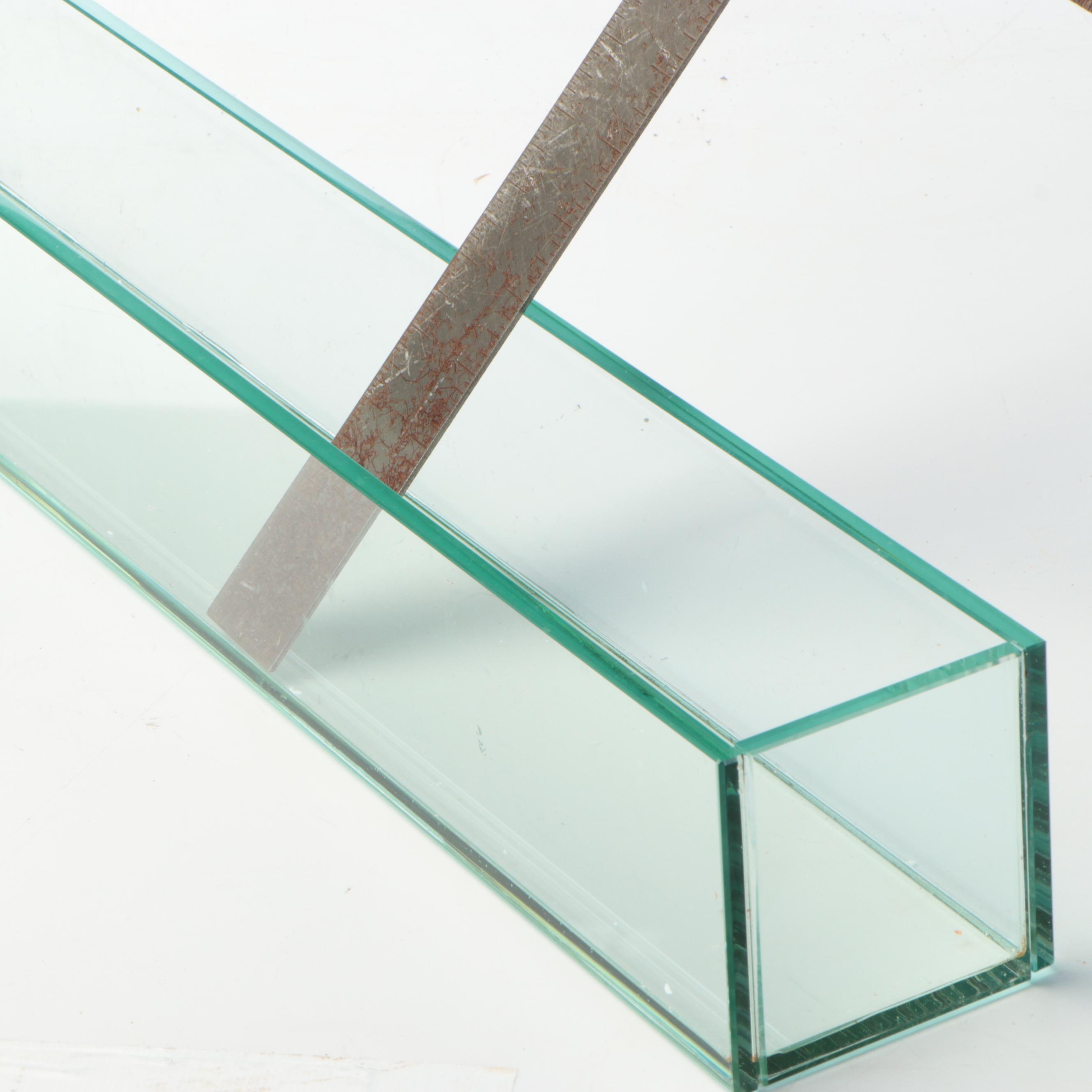 Glass Trough Long Table Vases