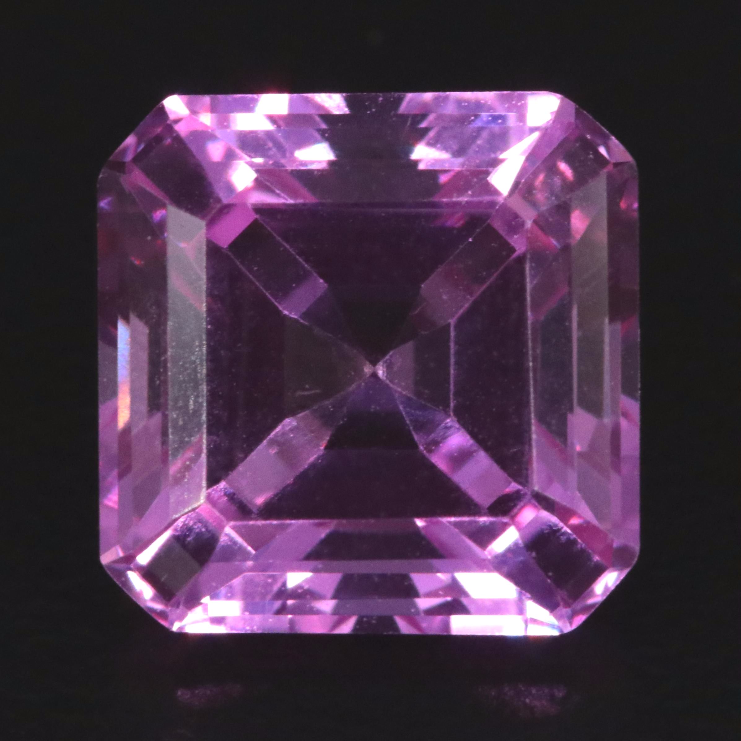 Loose 6.03 CT Lab Grown Pink Sapphire