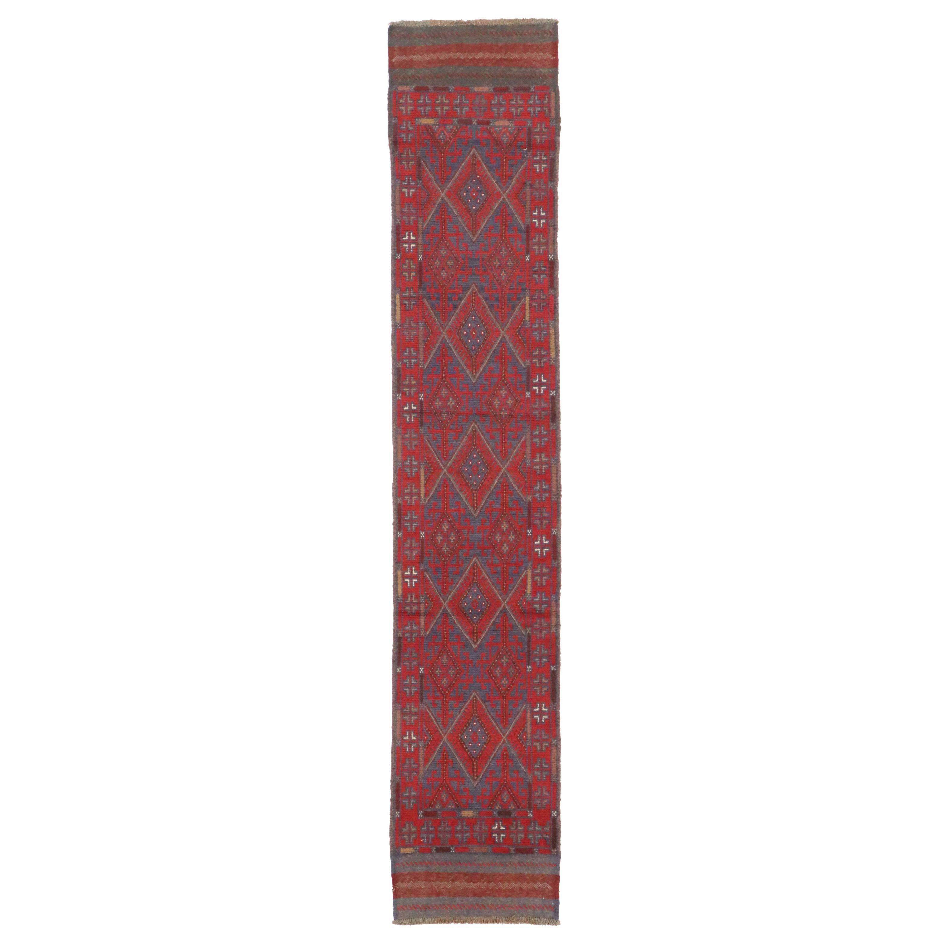 2'6 x 13' Handwoven Afghan Mashwani Carpet Runner