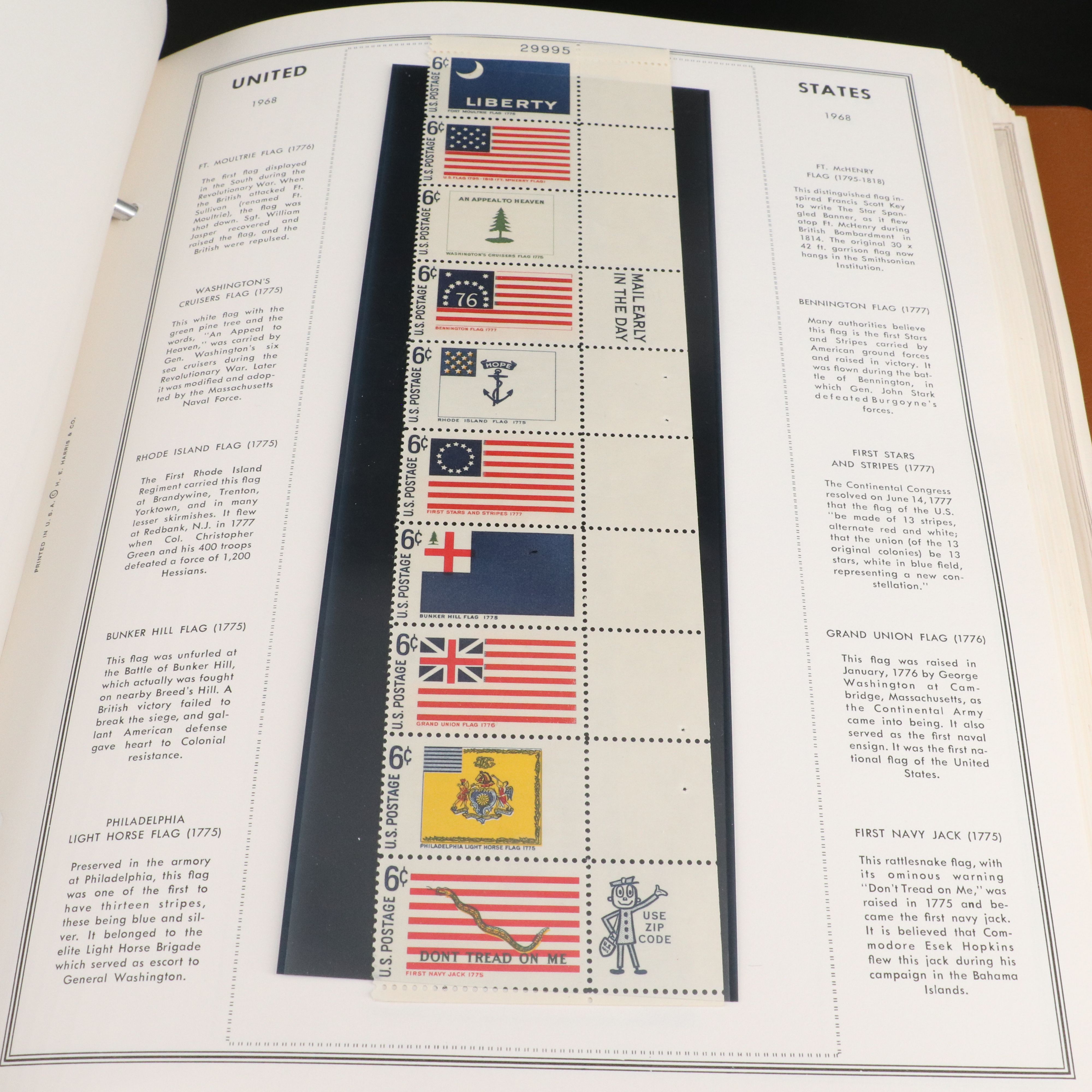 Two Large Harris Albums with United States Plate Blocks