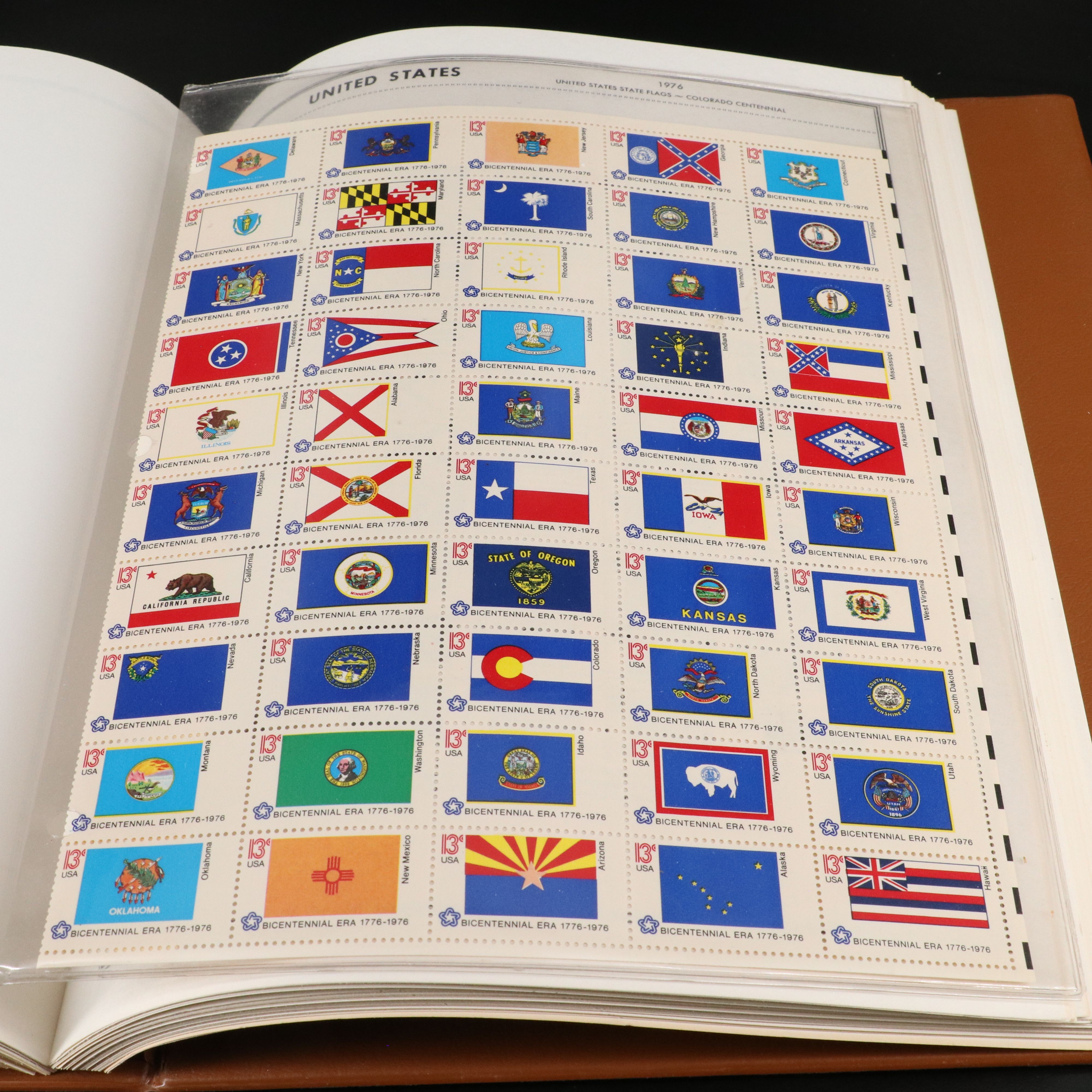 Two Large Harris Albums with United States Plate Blocks