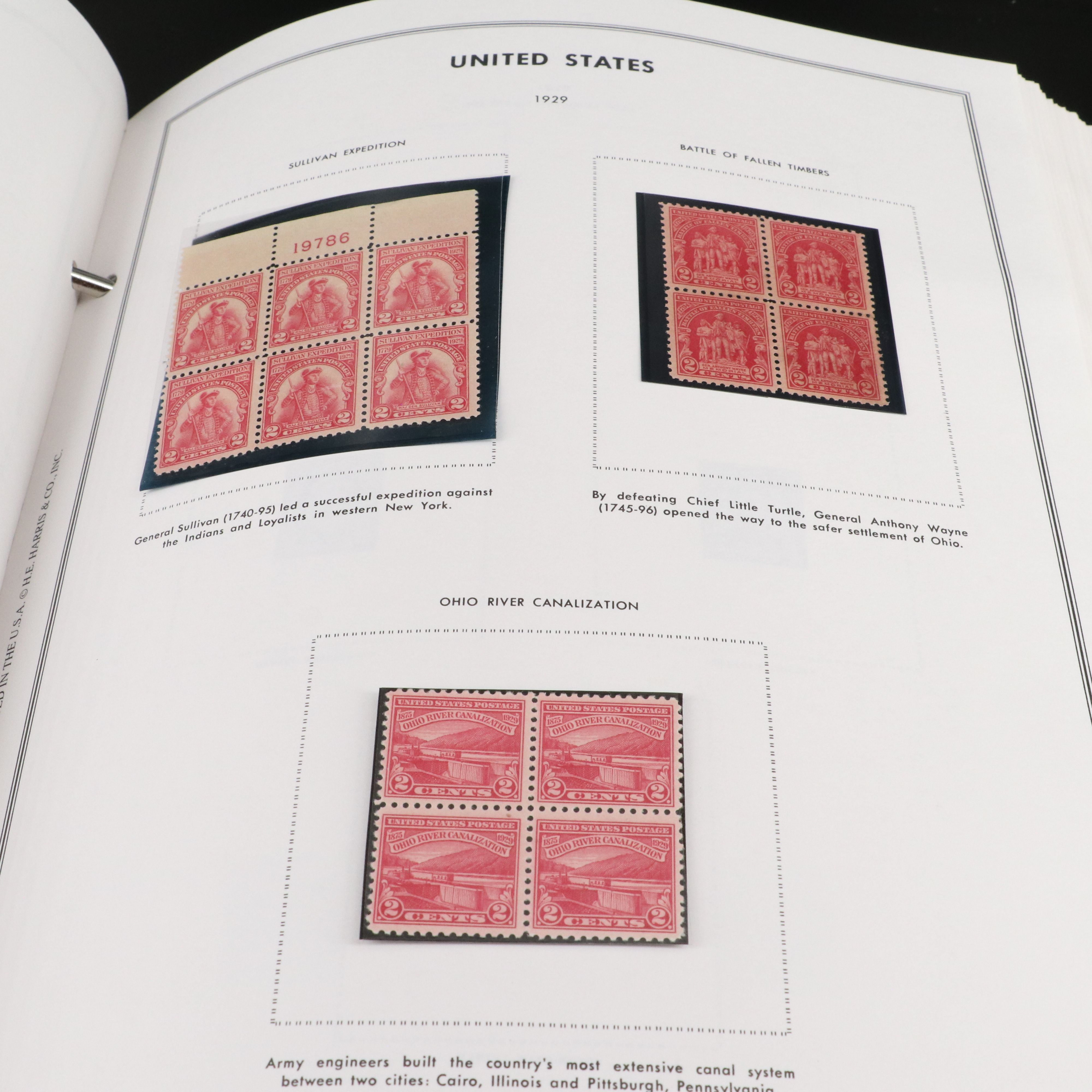 Two Large Harris Albums with United States Plate Blocks