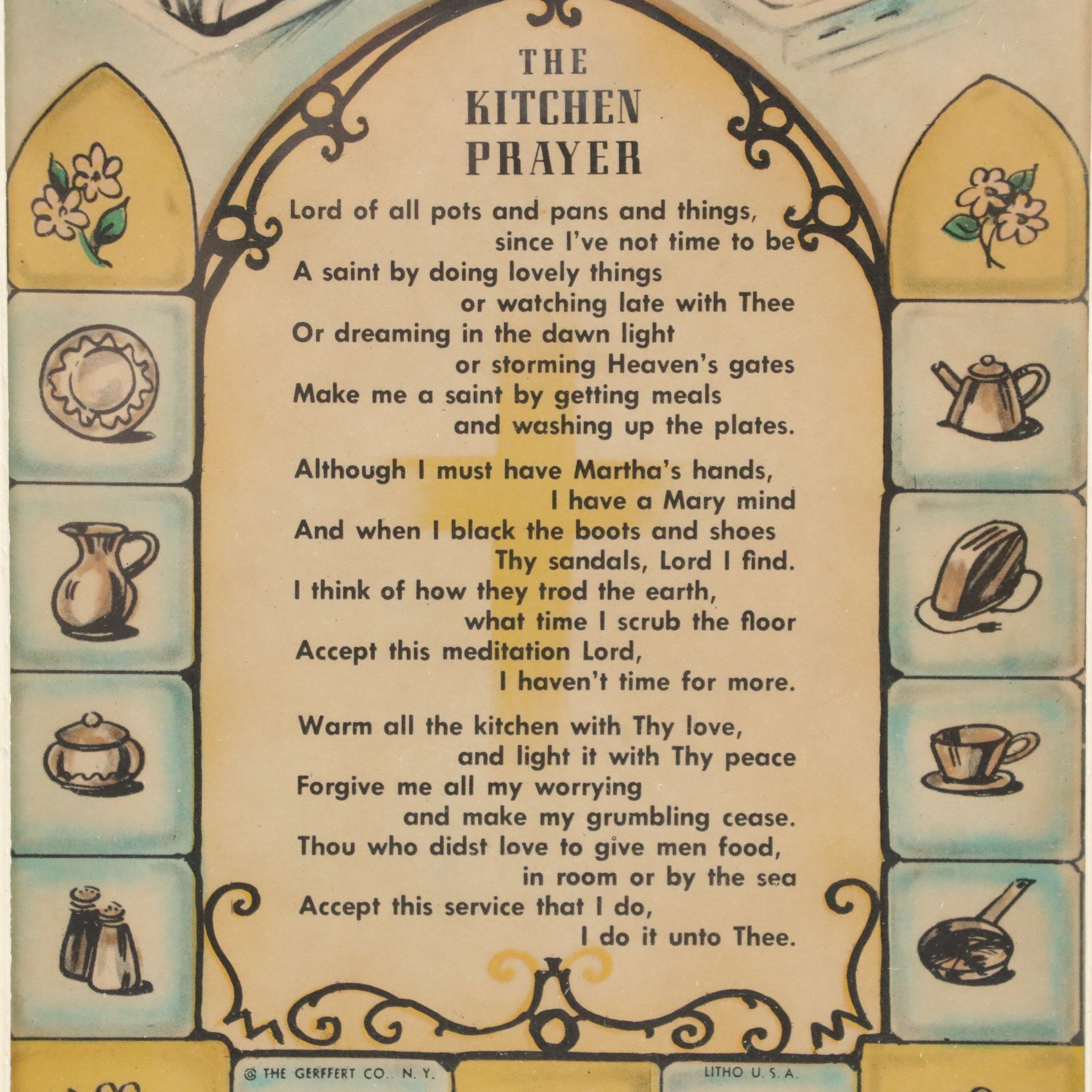 Cheryl & Co. Gourd Cookie Jar with Spice Grinder, "The Kitchen Prayer" & More