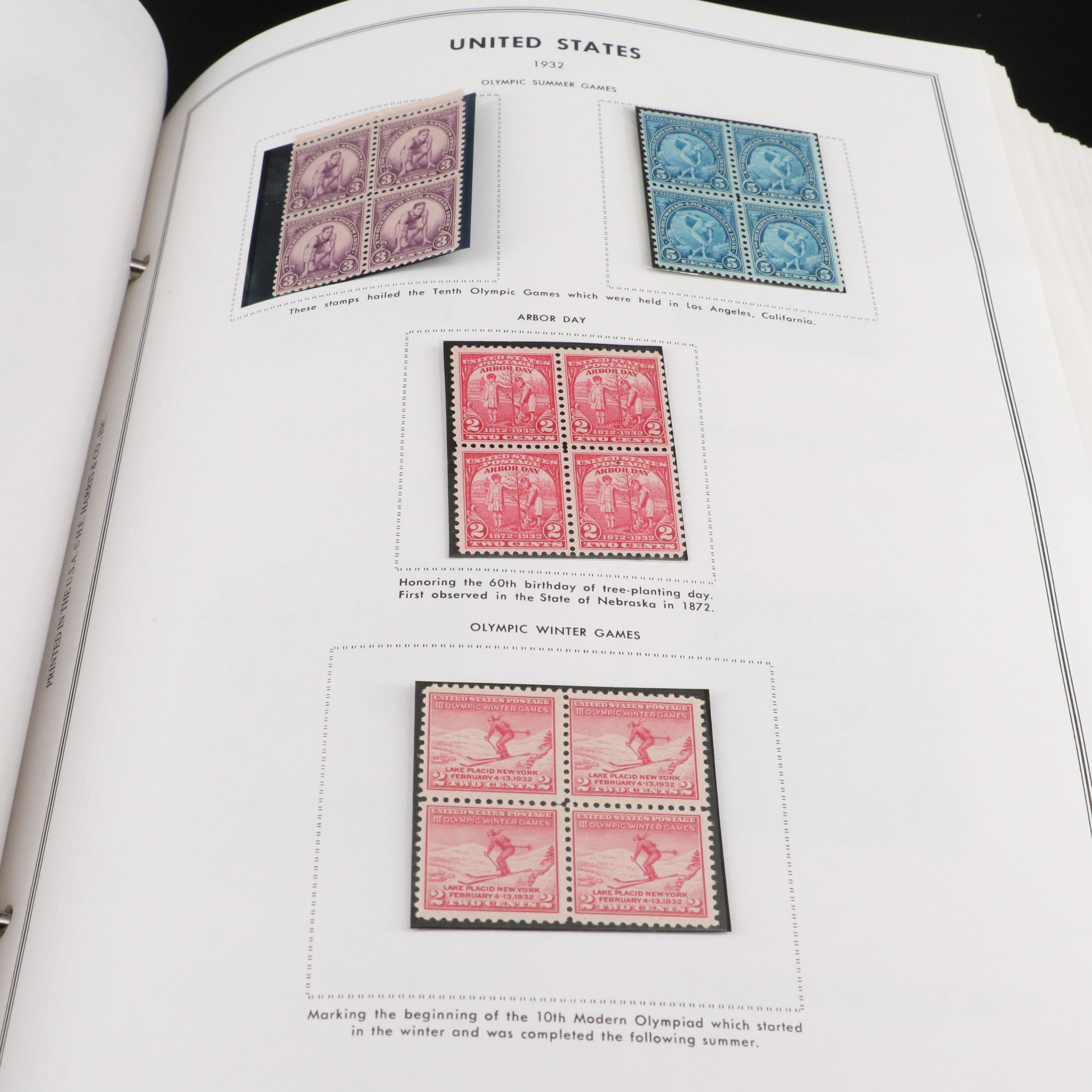 Two Large Harris Albums with United States Plate Blocks