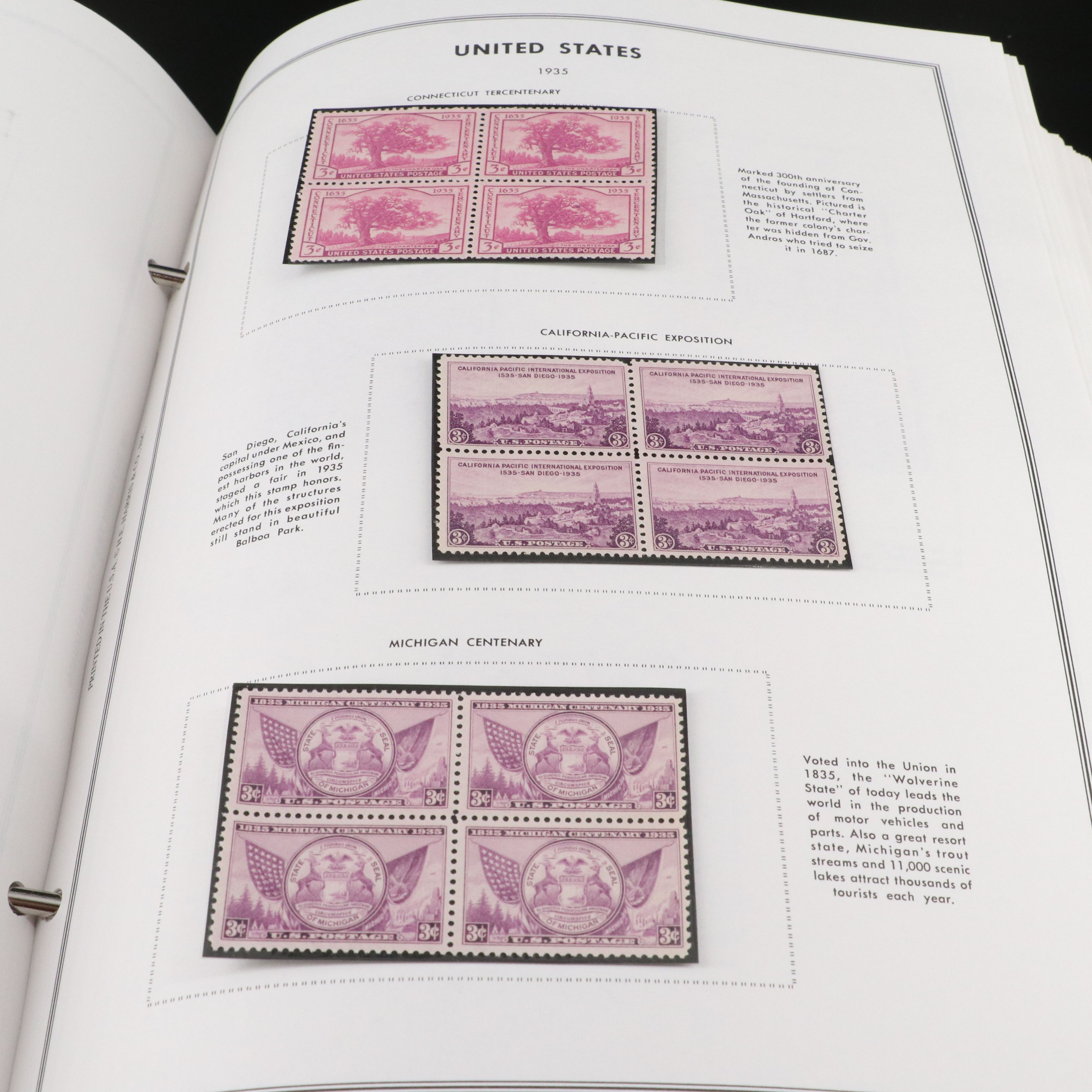 Two Large Harris Albums with United States Plate Blocks